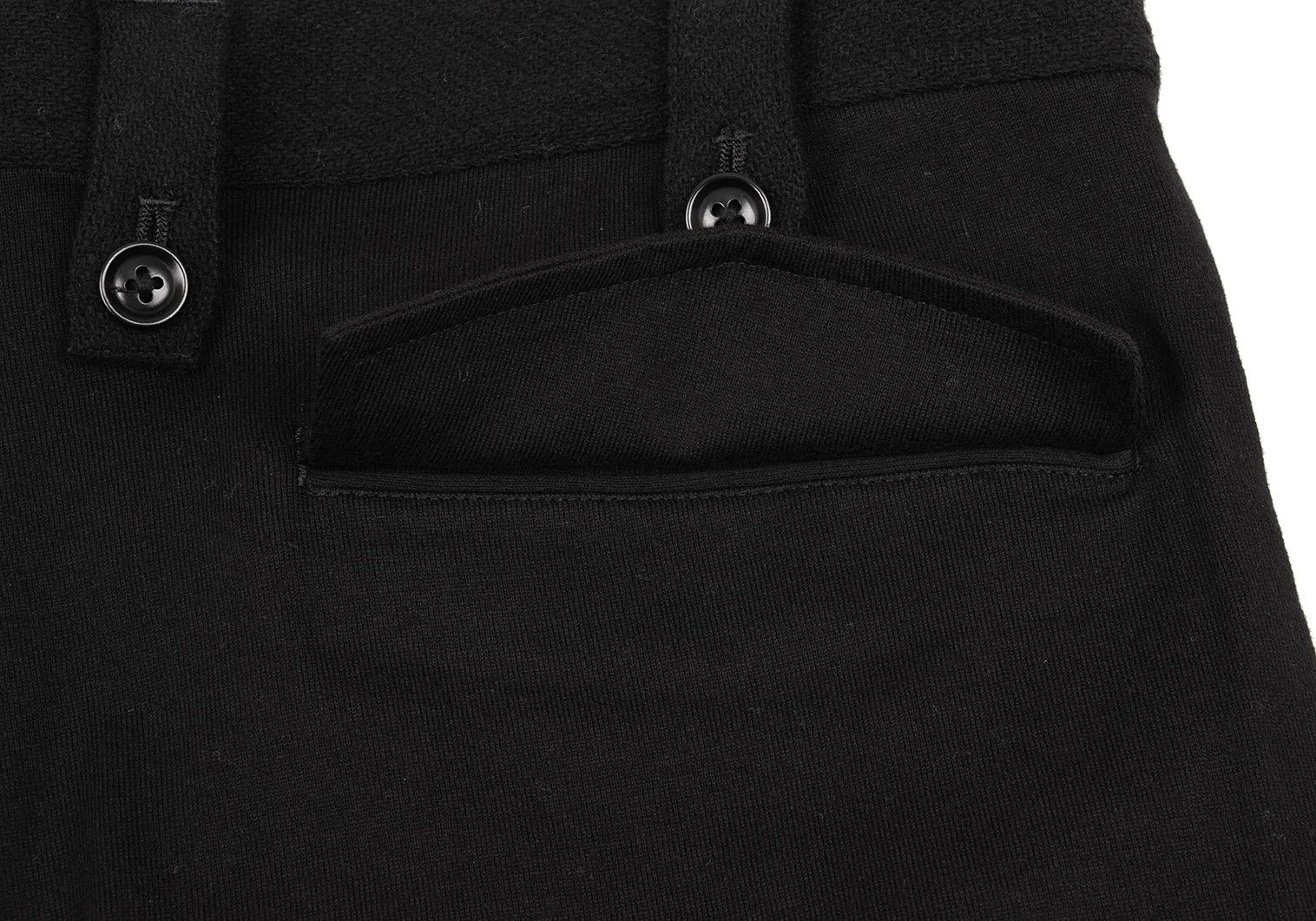 Yohji Yamamoto Flannel Wool Mixed Material Skirt Pants Black Size 3 Size US 34 / EU 50 - 16 Thumbnail