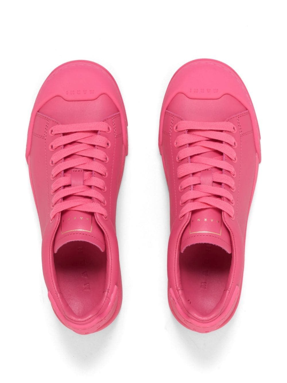oc11z0525 Dada Low Top Leather Sneakers in Pink