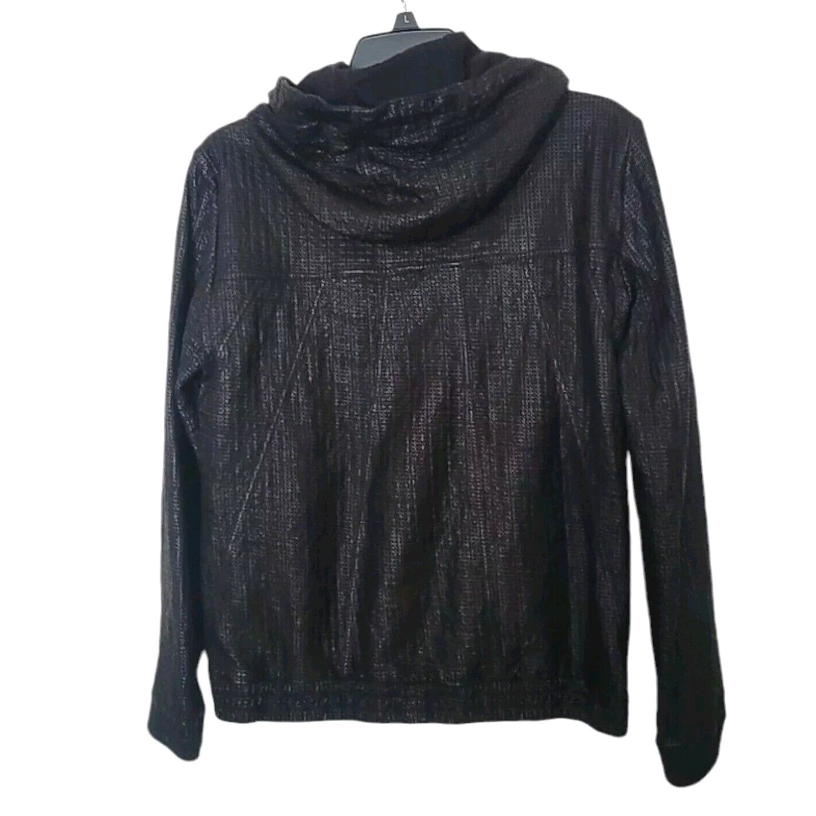 Other Hide Perforated Leather Women Jacket With Hood Size M Size M / US 6-8 / IT 42-44 - 2 Thumbnail