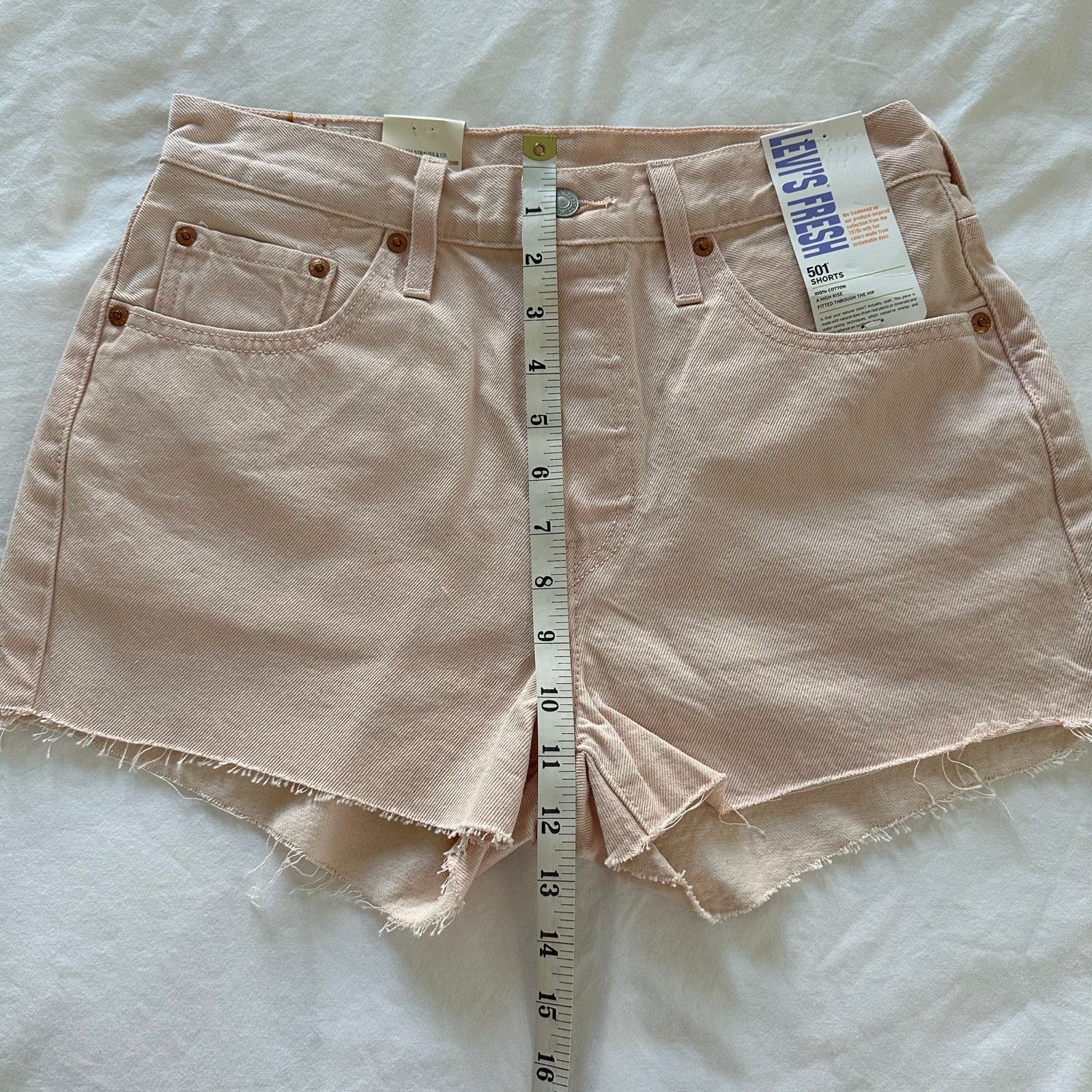Levi's Levi's 501 High Rise Shorts Women's Size 28 Pink NWT Size 28" / US 6 / IT 42 - 8 Thumbnail