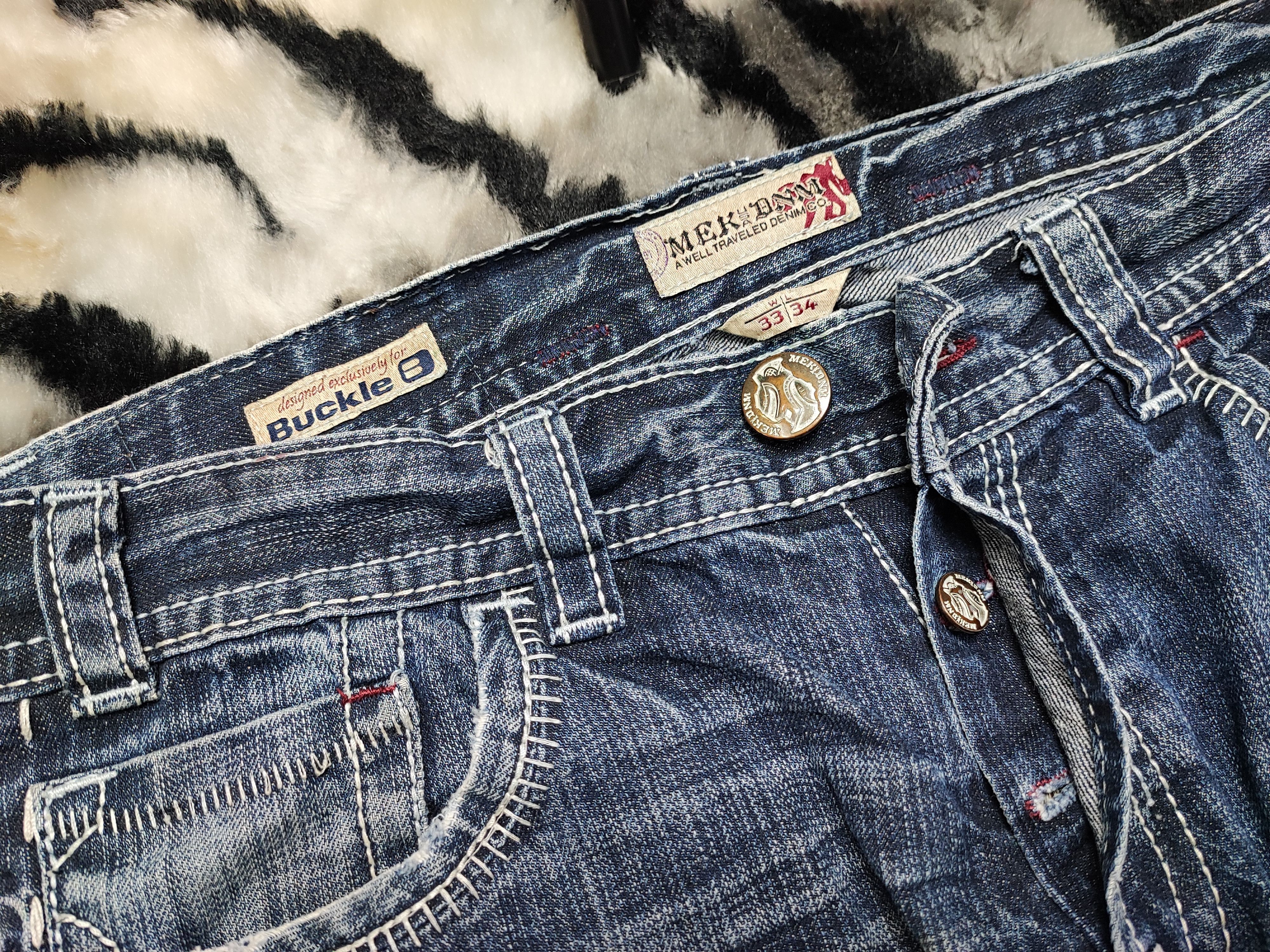 Mek Denim × Vintage Mek Denim USA Dagger Hearts Denim Pant Size US 32 / EU 48 - 11 Thumbnail