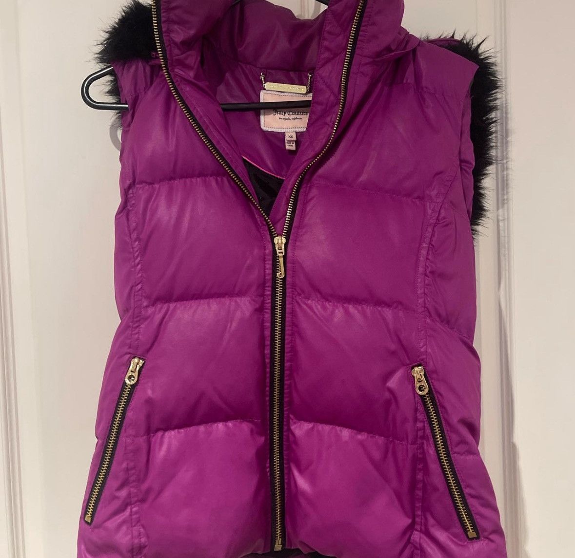 Juicy Couture Juicy Couture Fur Vest Size S / US 4 / IT 40 - 1 Thumbnail