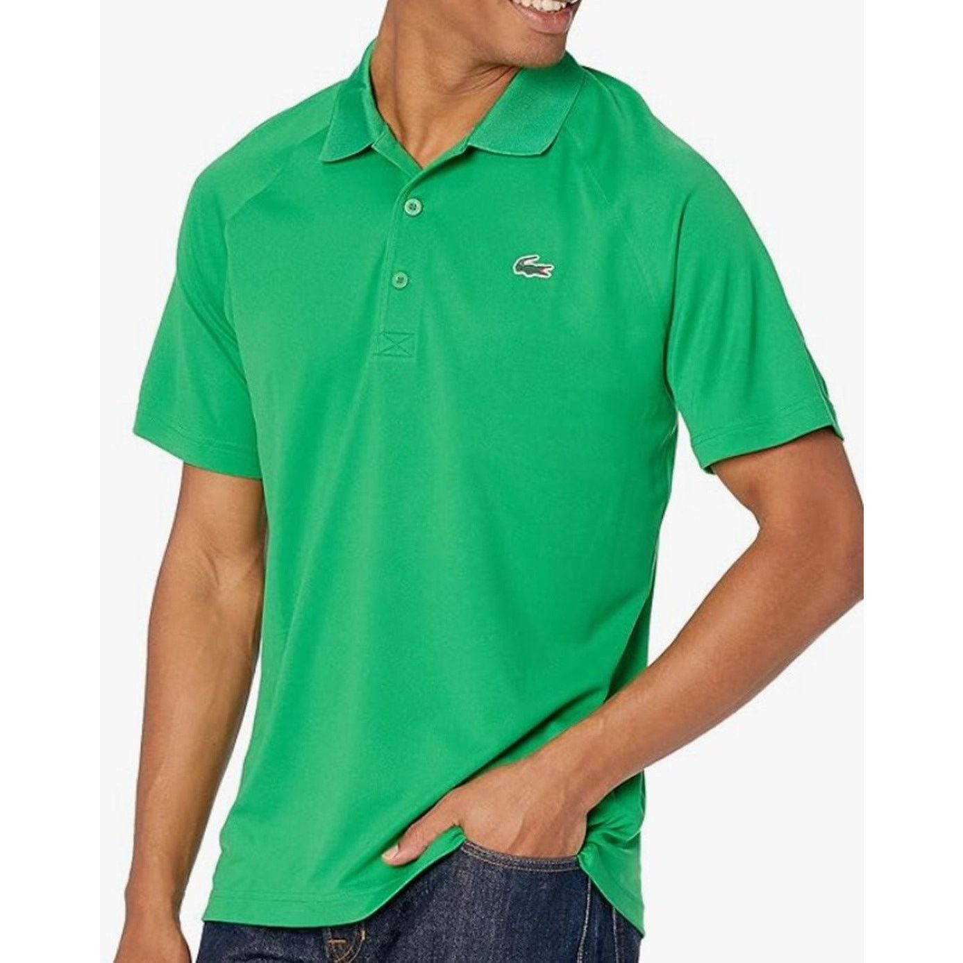 Lacoste Lacoste Mens Ultra Dry Raglan Sleeve Polo Sport Short S Size US S / EU 44-46 / 1 - 1 Thumbnail