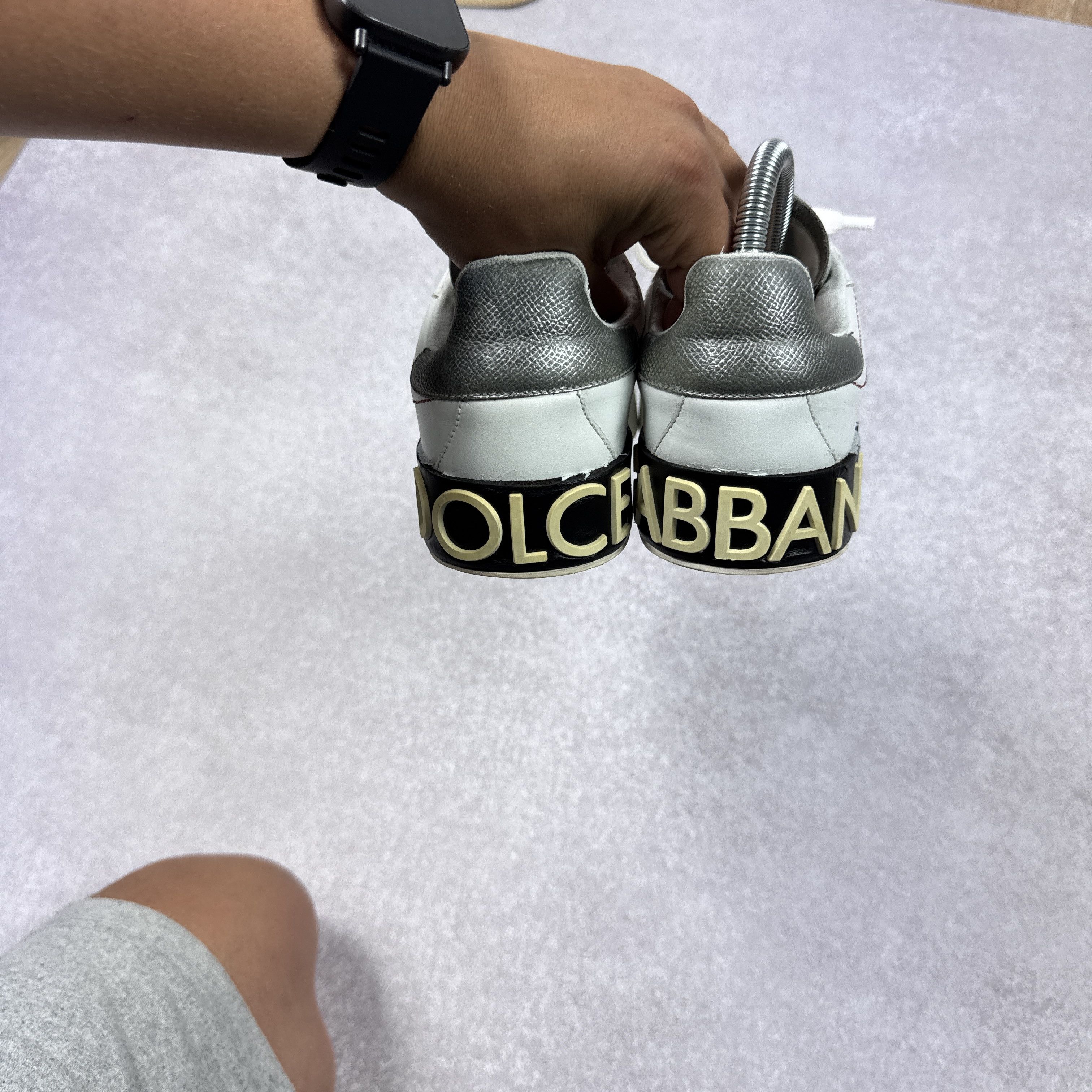 Dolce & Gabbana Women`s Dolce & Gabbana 1587 Leather Sneakers Size 38 / 24cm Size US 7 / IT 37 - 7 Thumbnail