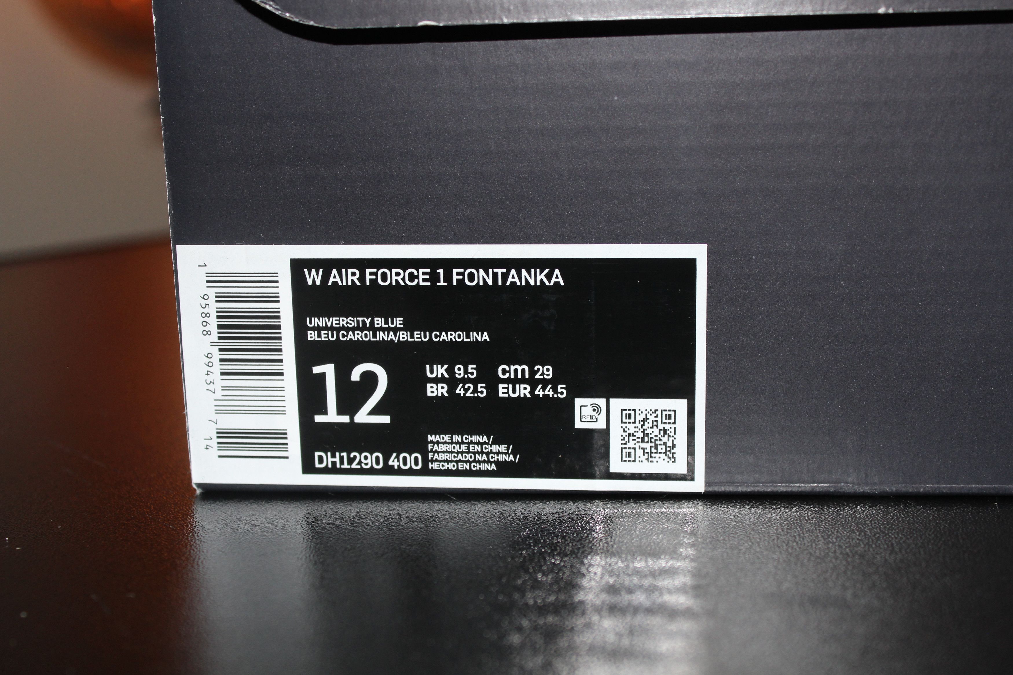 Nike Air Force 1 Fontanka University Blue Women's Size 12W/10.5M Size US 10.5 / EU 43-44 - 8 Thumbnail