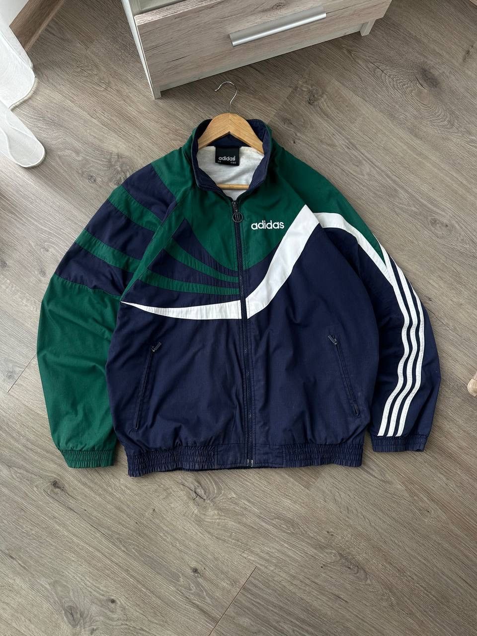Adidas × Vintage Vintage Adidas Faded Sportswear Zip Hoodie Size US M / EU 48-50 / 2 - 15 Thumbnail