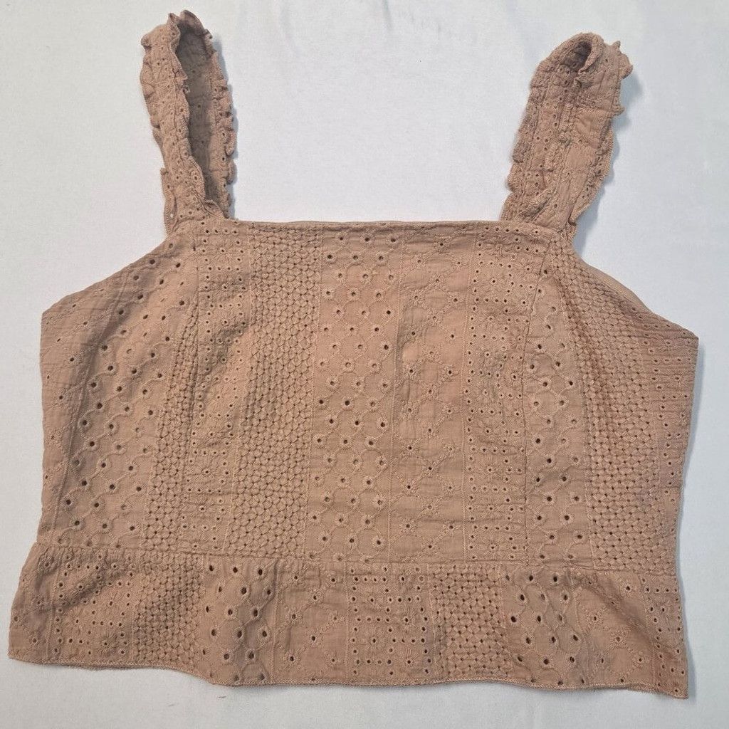 Other urban romantics brown cropped straps medium y2K eyelet lace Size M / US 6-8 / IT 42-44 - 1 Thumbnail