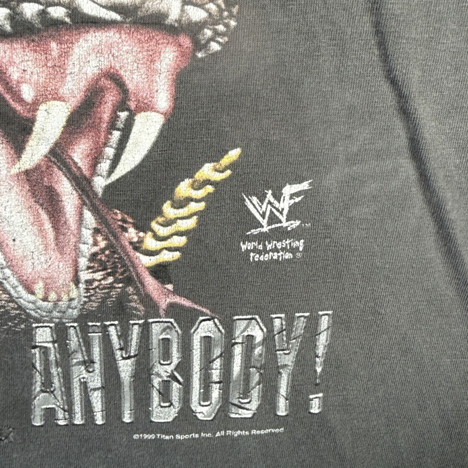 WWF Vintage Stone Cold Austin Shirt XL Black 90s Rattle Snake Size US XL / EU 56 / 4 - 5 Thumbnail