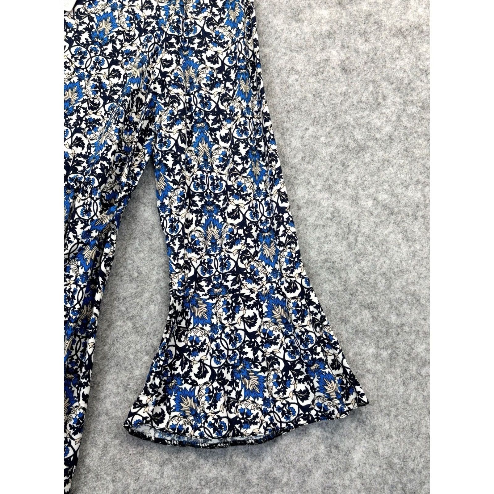 Vintage Red Herring Dress Womens 14 maternity UK14 Flute Sleeve Floral Blue Black Mix New With Tag Size XL / US 12-14 / IT 48-50 - 3 Thumbnail