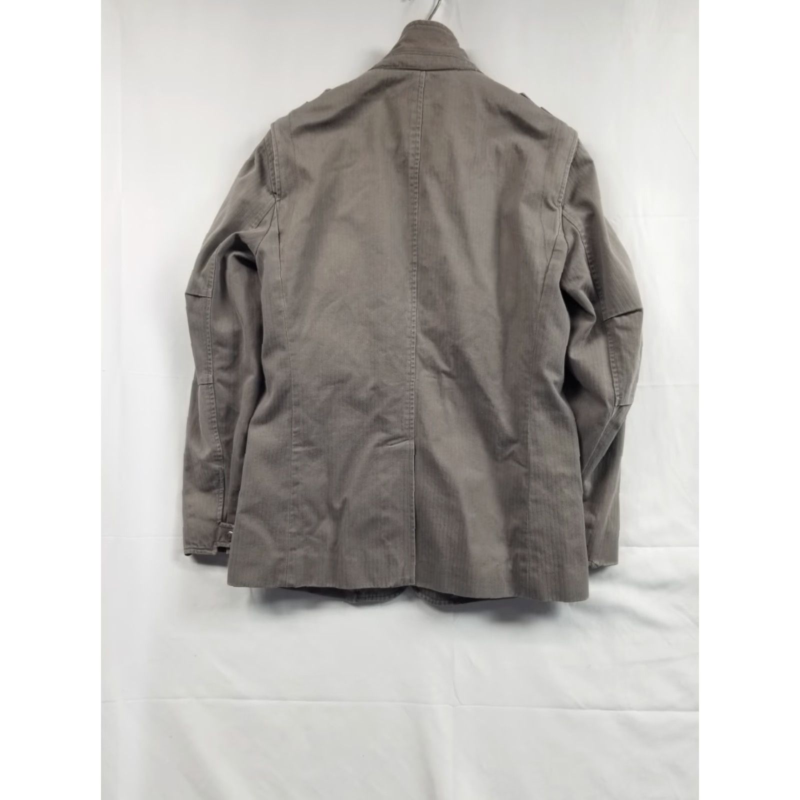 Armani Exchange AX Armani Exchange Denim Jacket Gray Zip Up Utility Jacket Size M Men's Bomber Jacket Casual Pockets All Seasons Mid-Length Canvas Cotton Gray Size US M / EU 48-50 / 2 - 2 Thumbnail