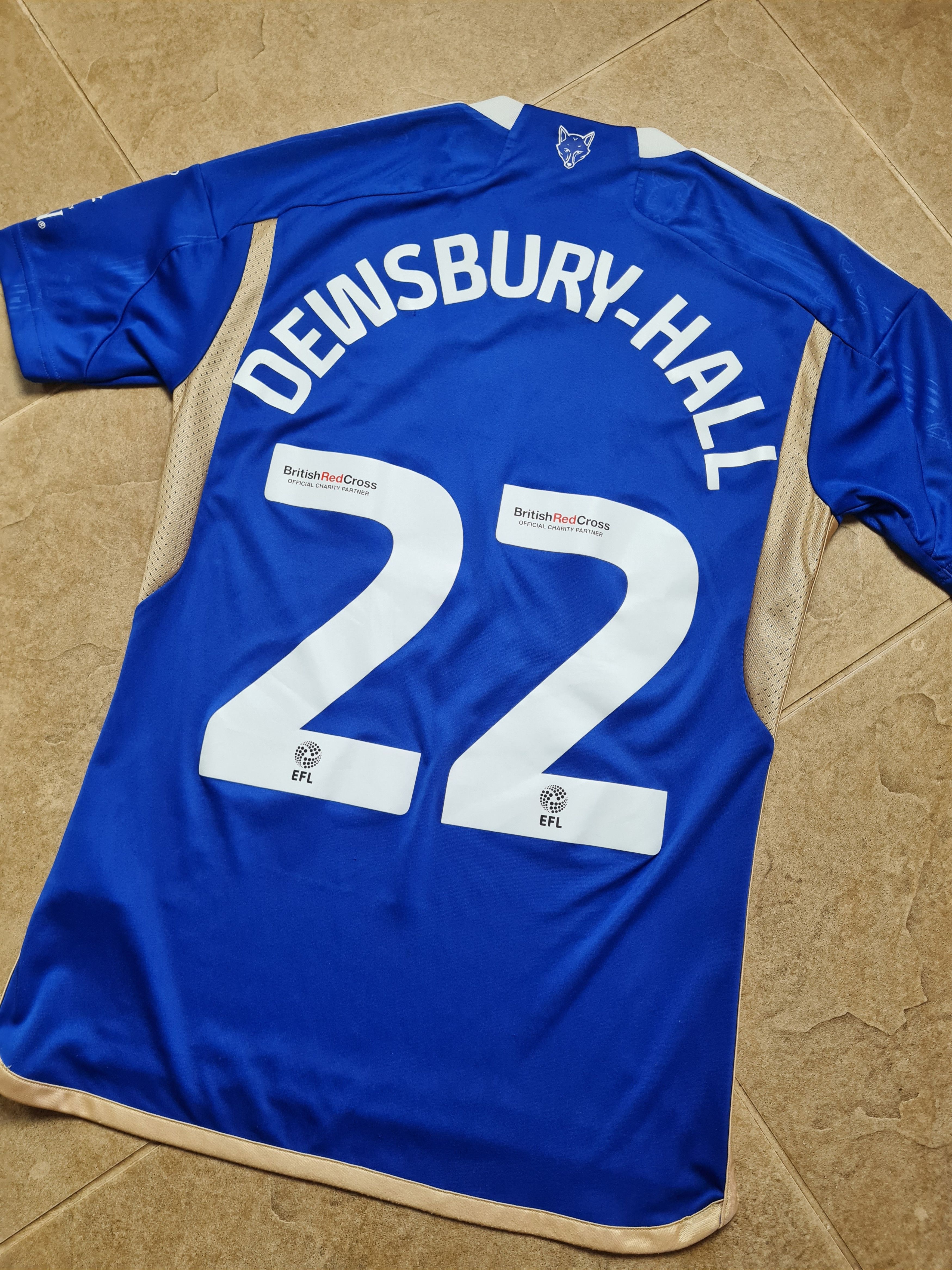 Adidas Adidas Leicester City 23/24 DEWSBURY-HALL #22 Soccer Shirt Size US XS / EU 42 / 0 - 23 Thumbnail