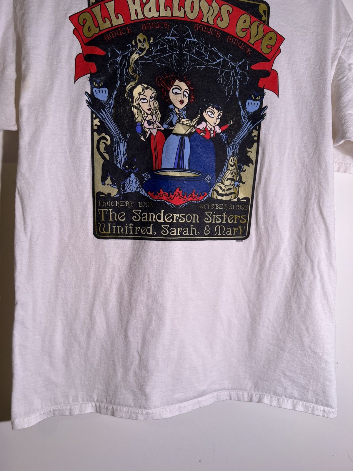 Vintage Y2K 2000’s Vintage Hocus Pocus All Hallow’s Eve Retro Shirt Size US L / EU 52-54 / 3 - 4 Thumbnail