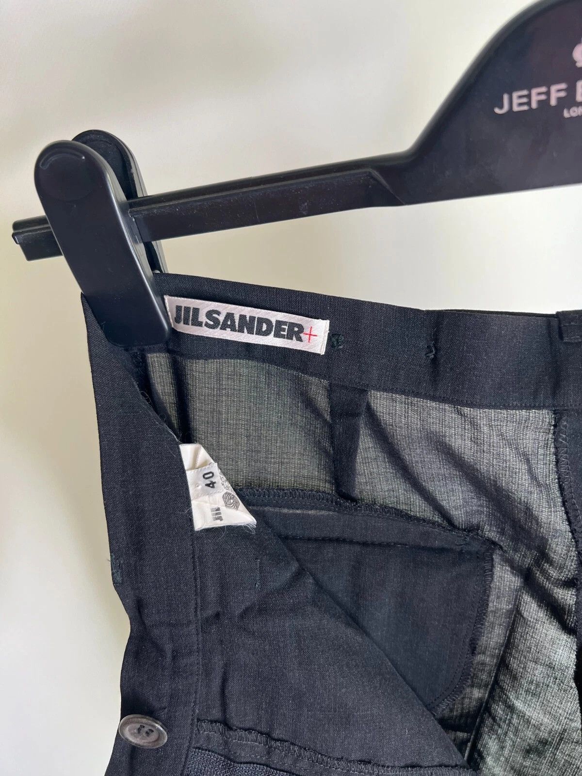 Jil Sander Vintage Jil Sander Women's Black Wool Trouser Pants Size 27" / US 4 / IT 40 - 10 Thumbnail