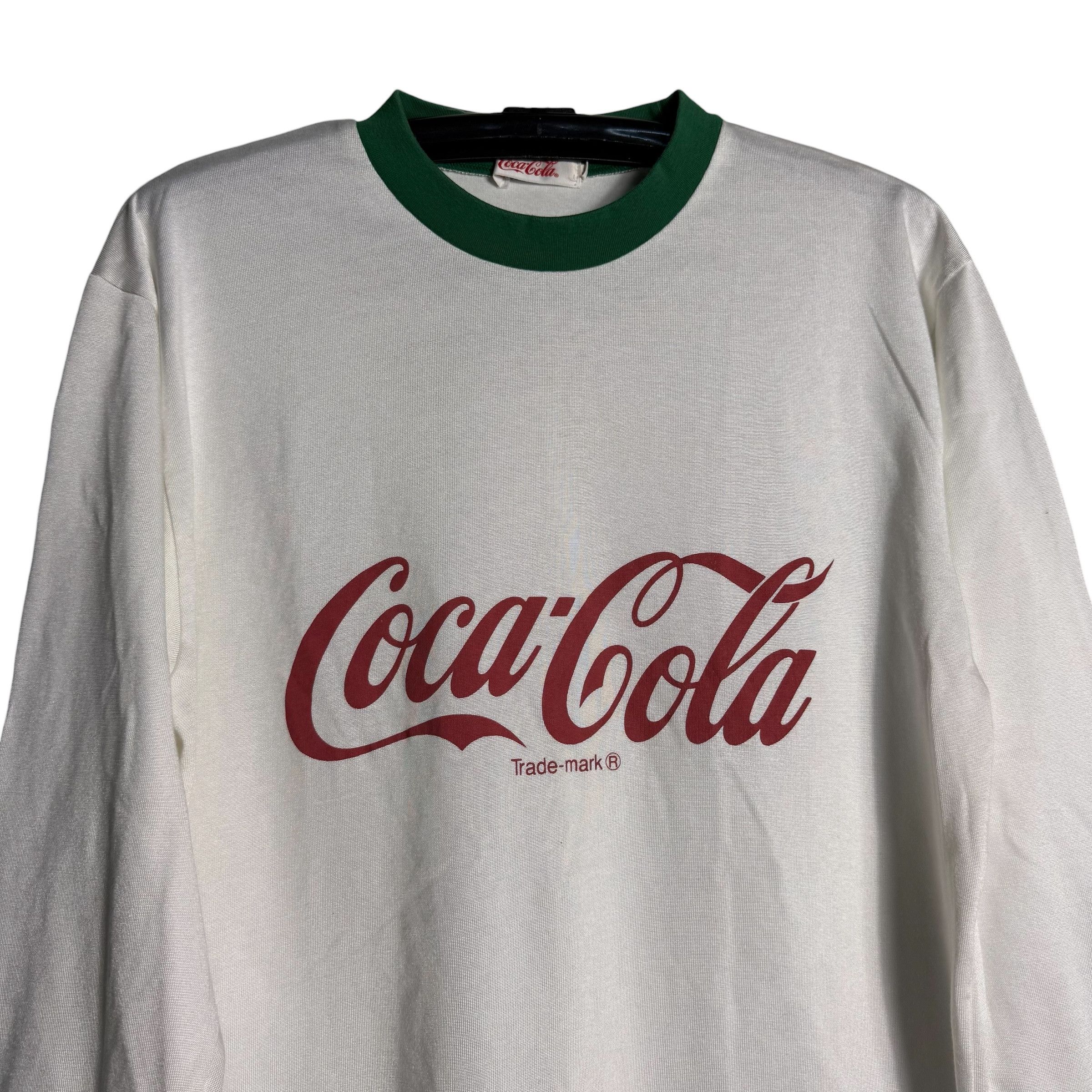 Coca Cola 🔥RARE🔥Vintage Coca Cola Coke Spellout L/Sleeve T-shirt Size US L / EU 52-54 / 3 - 2 Thumbnail
