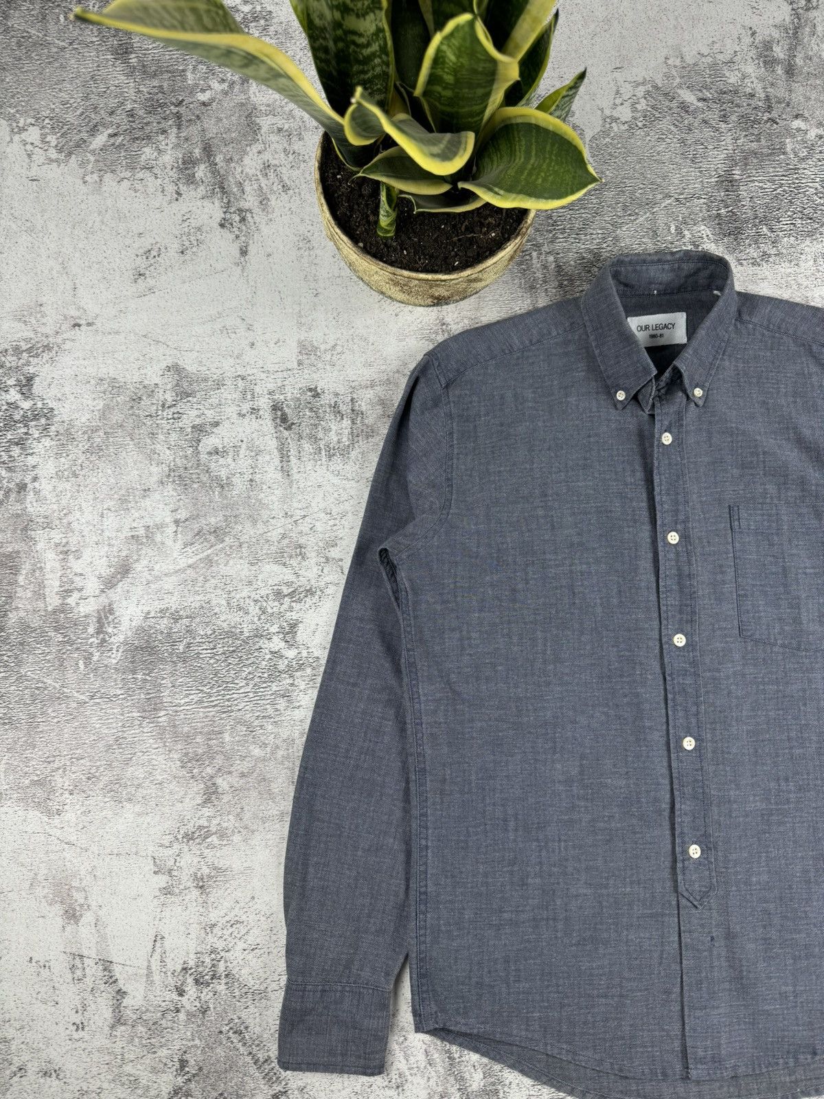 Our Legacy Our Legacy 1980-81 Basic Blank Longsleeve Button Shirt Size US S / EU 44-46 / 1 - 2 Thumbnail