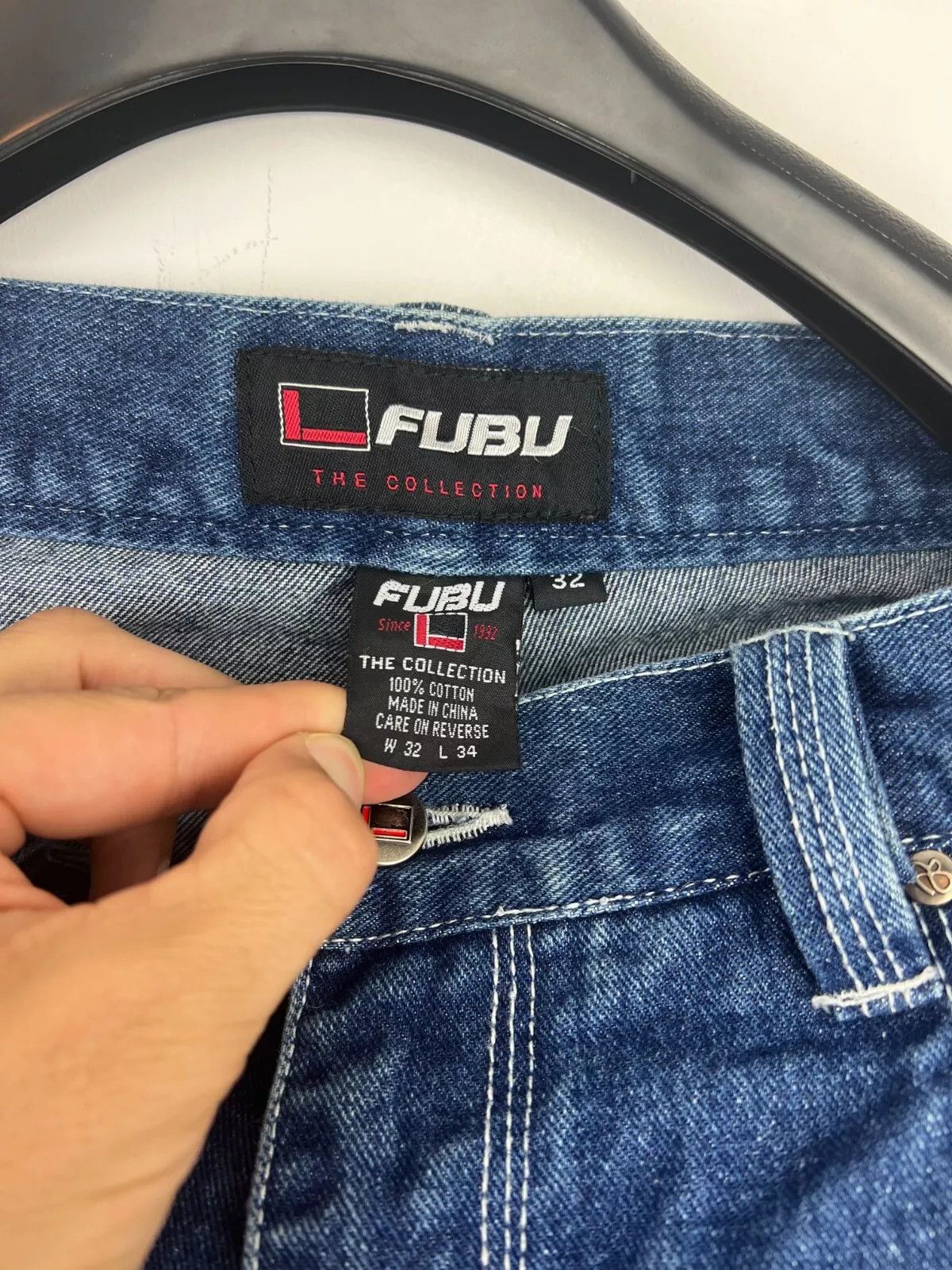 Fubu FUBU jeans, blue vintage baggy jeans 90s 32 Size US 32 / EU 48 - 11 Thumbnail