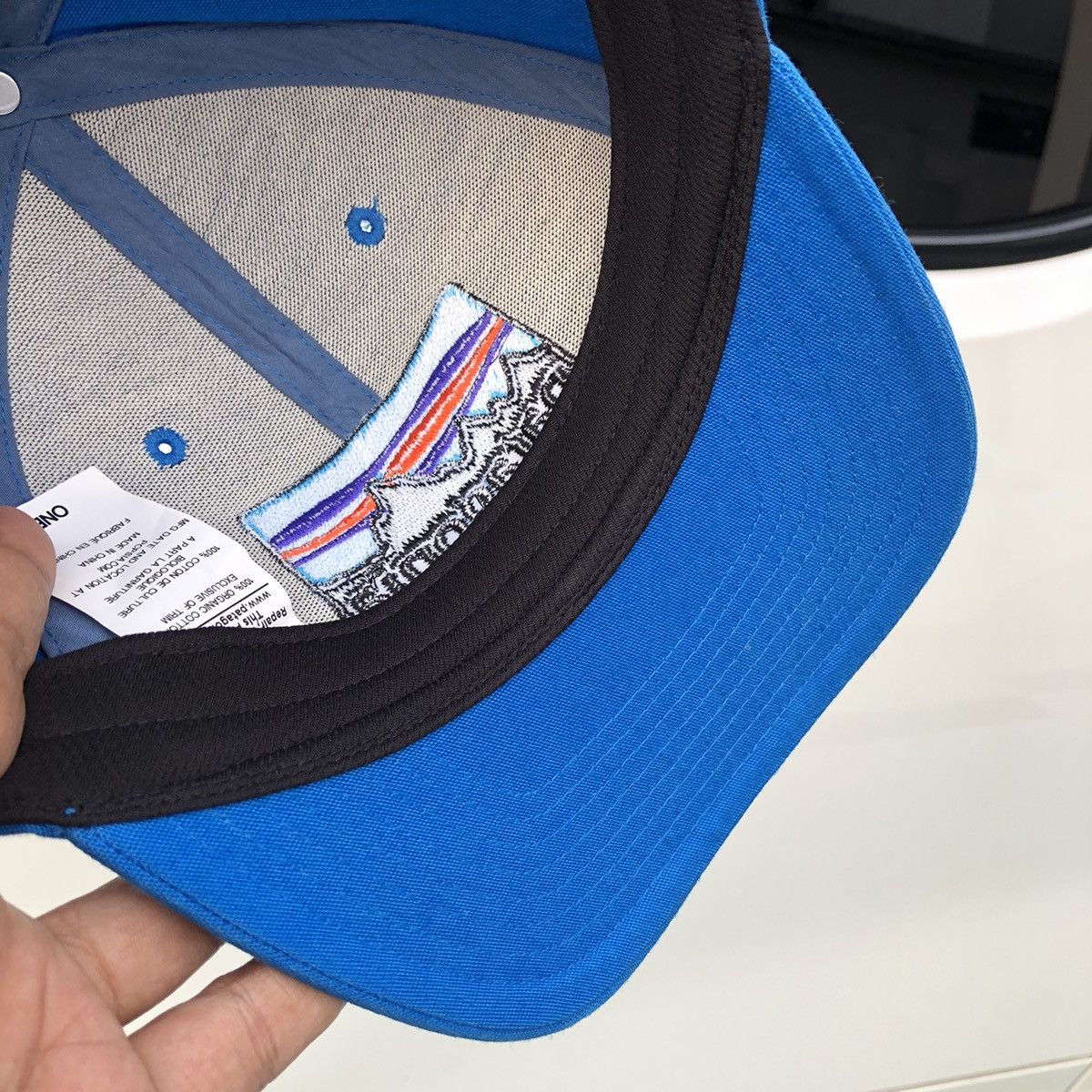 Patagonia Patagonia Embroidery Logo Blue SnapBack Trucker Hat Size ONE SIZE - 6 Thumbnail