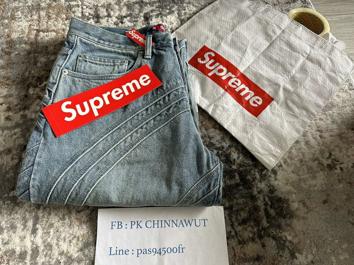 Supreme SUPREME S LOGO LOOSE FIT JEAN SS24 Size US 30 / EU 46 - 18 Thumbnail