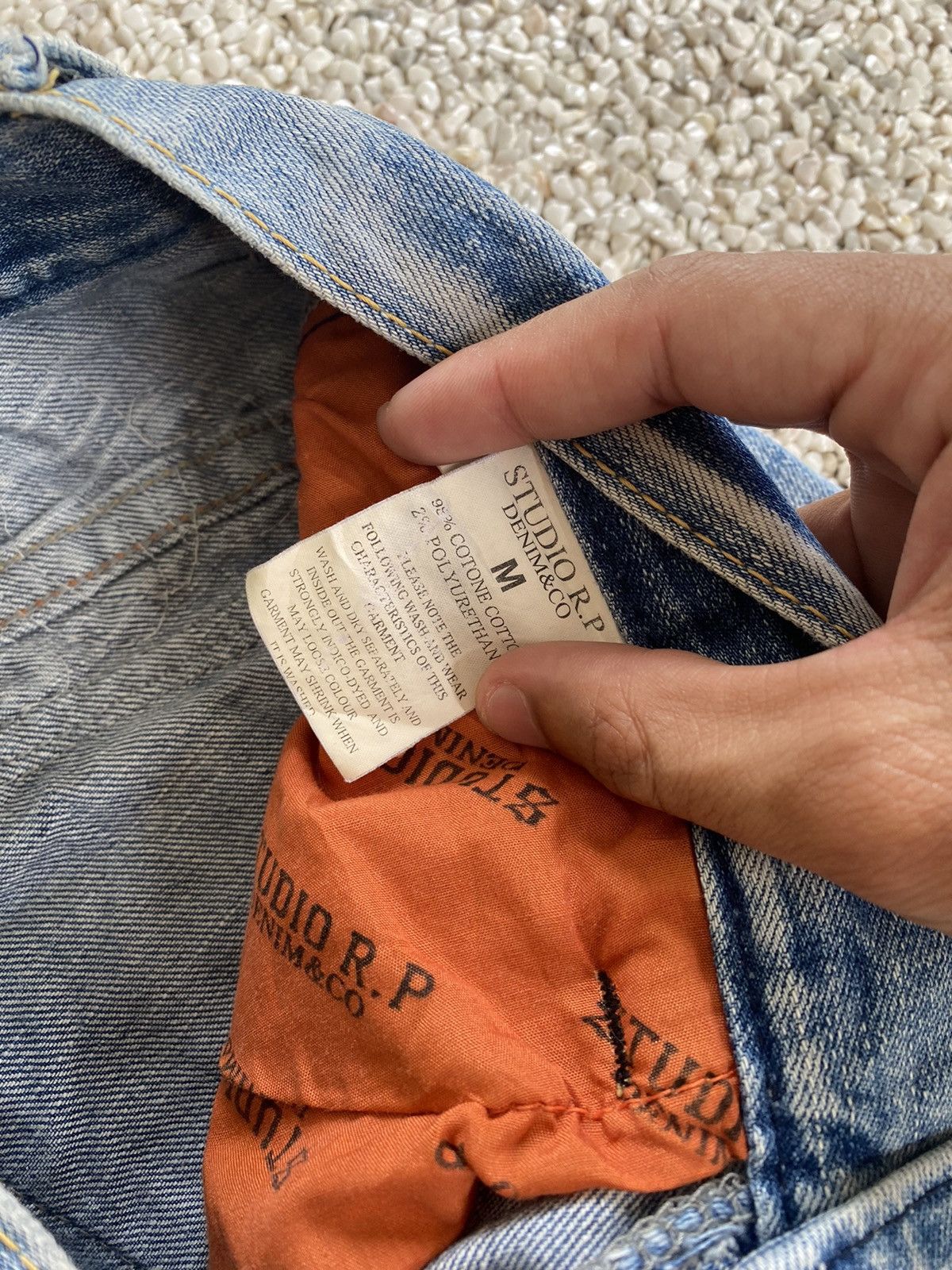 If Six Was Nine 🔥FLARED JEANS STUDIO R.P DENIM DISTRESSED JEANS AVANT GARDE Size US 33 - 12 Thumbnail