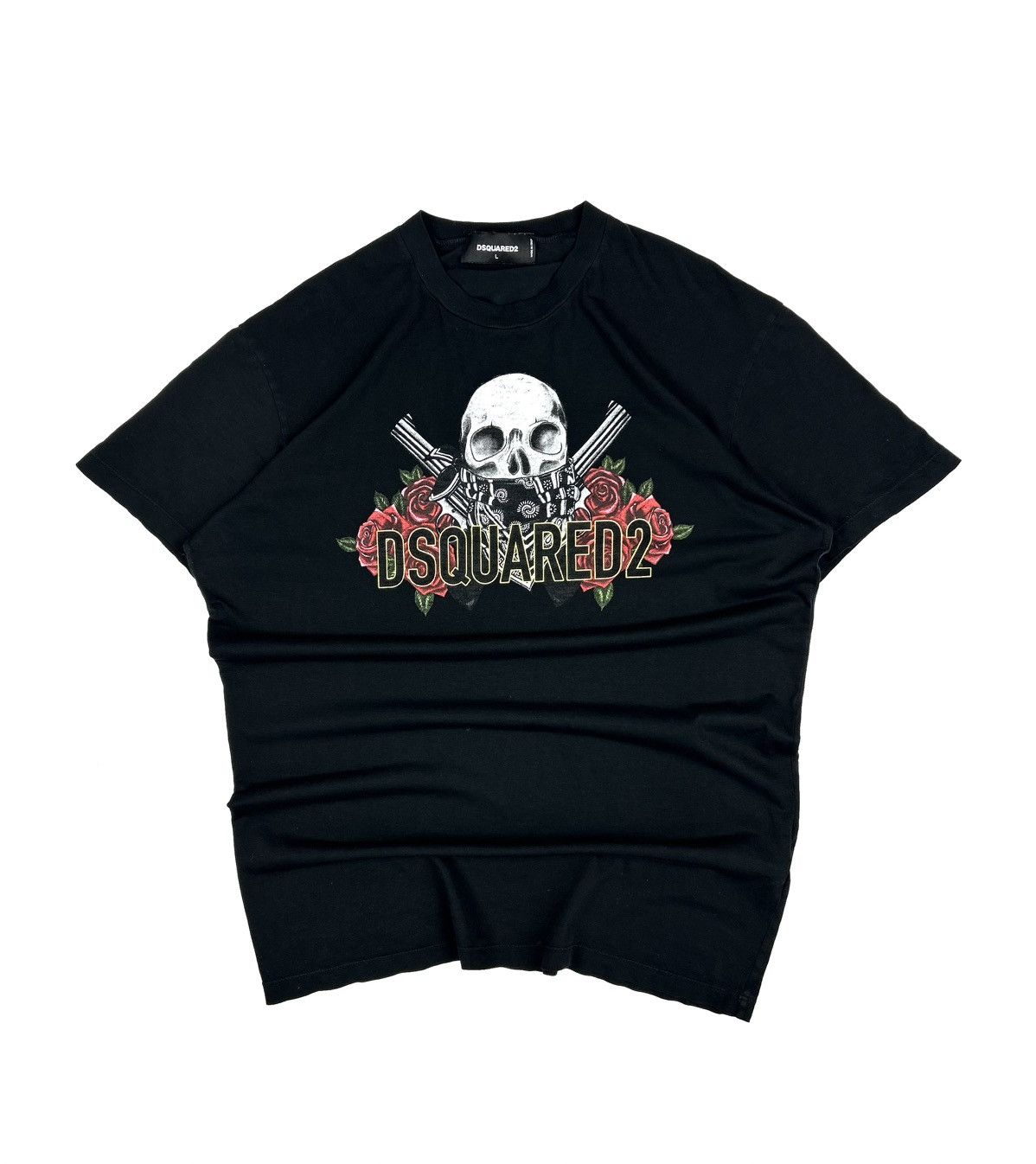 Dsquared2 DSQUARED2 Skulls & Guns tee Black Avant Garde Y2k Size US L / EU 52-54 / 3 - 1 Thumbnail