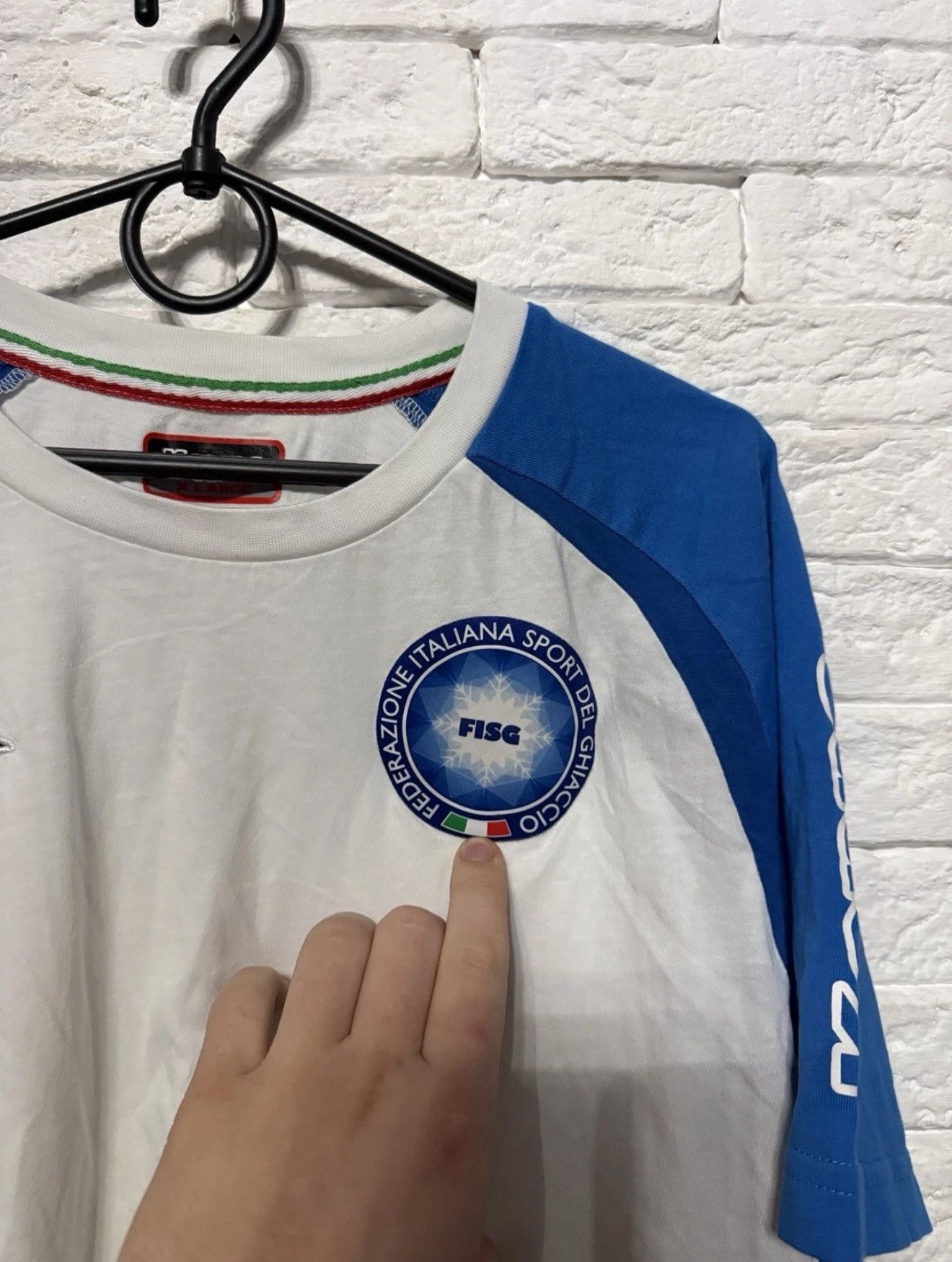 Kappa Kappa Italy Winter Sport Federation T-Shirt FISG Tee Jersey Size US XL / EU 56 / 4 - 3 Thumbnail