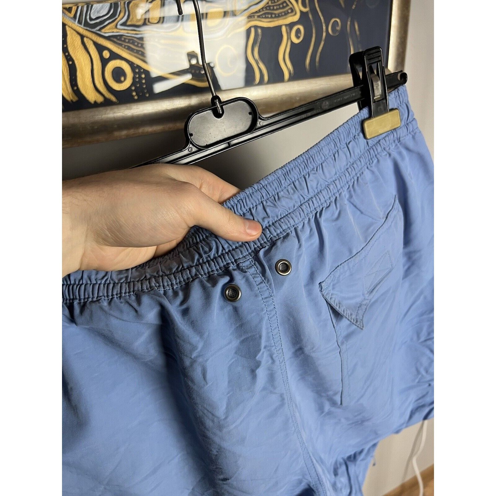 Polo Ralph Lauren Polo Ralph Lauren Men`s Blue Yellow Pool Shorts Size Size US 36 / EU 52 - 6 Thumbnail