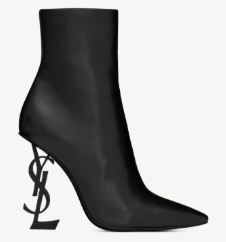 Saint Laurent Paris o1s1wg111225 563753 Opyum Booties in Leather in Black Size US 9 / IT 39 - 2 Thumbnail