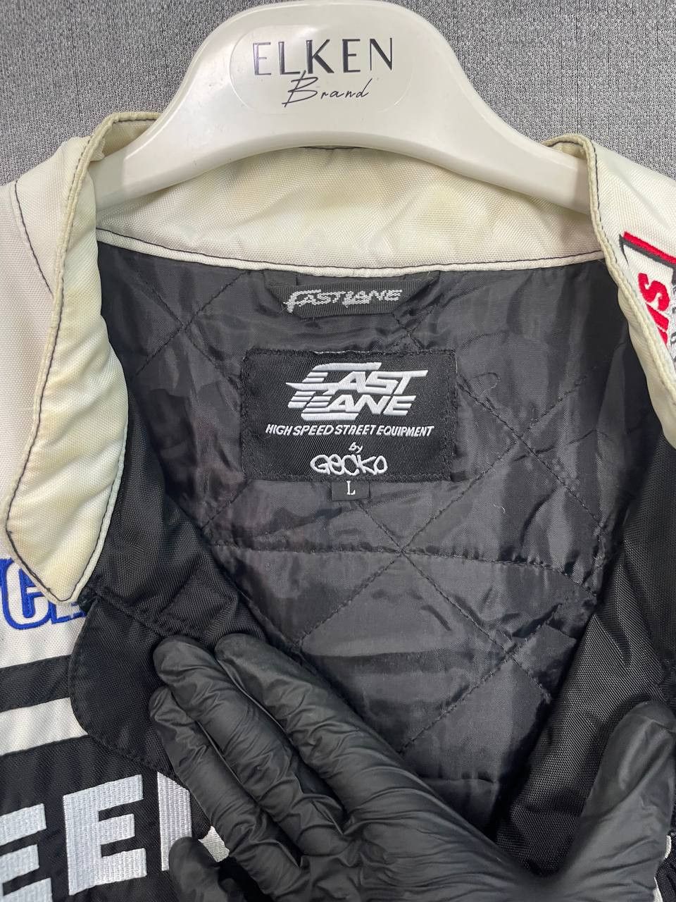 NASCAR Vintage Speed Freak # 74 Fast Lane NASCAR Racing Jacket Size US L / EU 52-54 / 3 - 7 Thumbnail