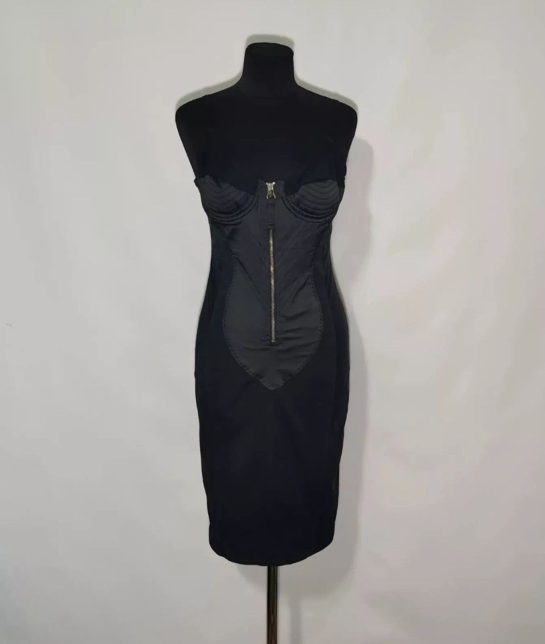Jean Paul Gaultier Jean Paul Gaultier 90's Vintage Cone Bra Corset Black Dress Size M / US 6-8 / IT 42-44 - 1 Thumbnail