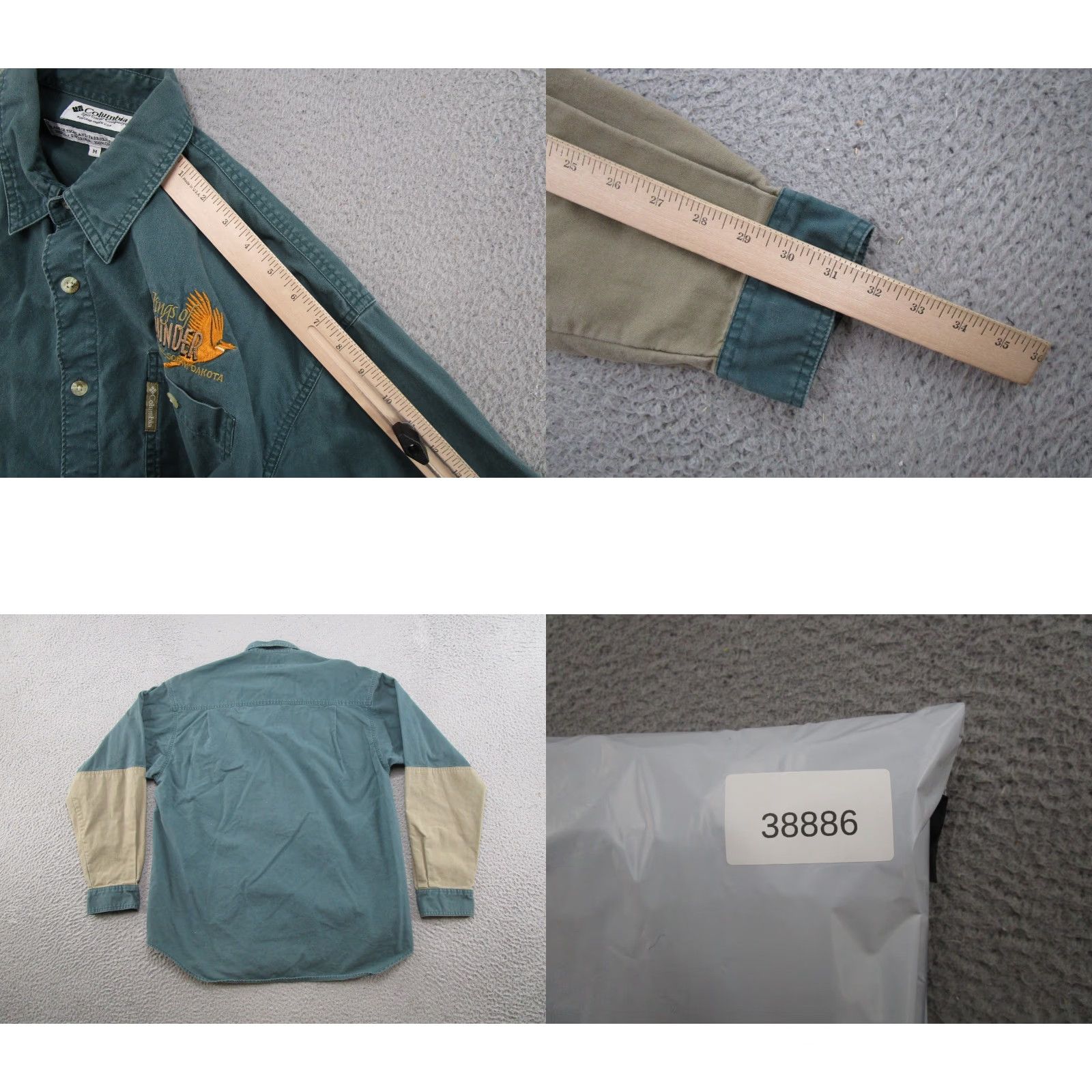 Vintage VINTAGE Columbia Shooting Shirt Mens M Green Heavy Cotton Button-Up Size US M / EU 48-50 / 2 - 8 Thumbnail