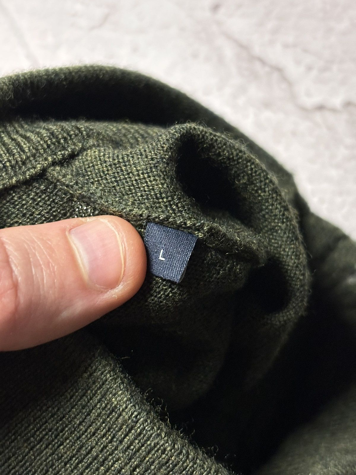 Boggi Boggi Milano 1/4 Zip Sweater Men’s large green wool Size US L / EU 52-54 / 3 - 7 Thumbnail
