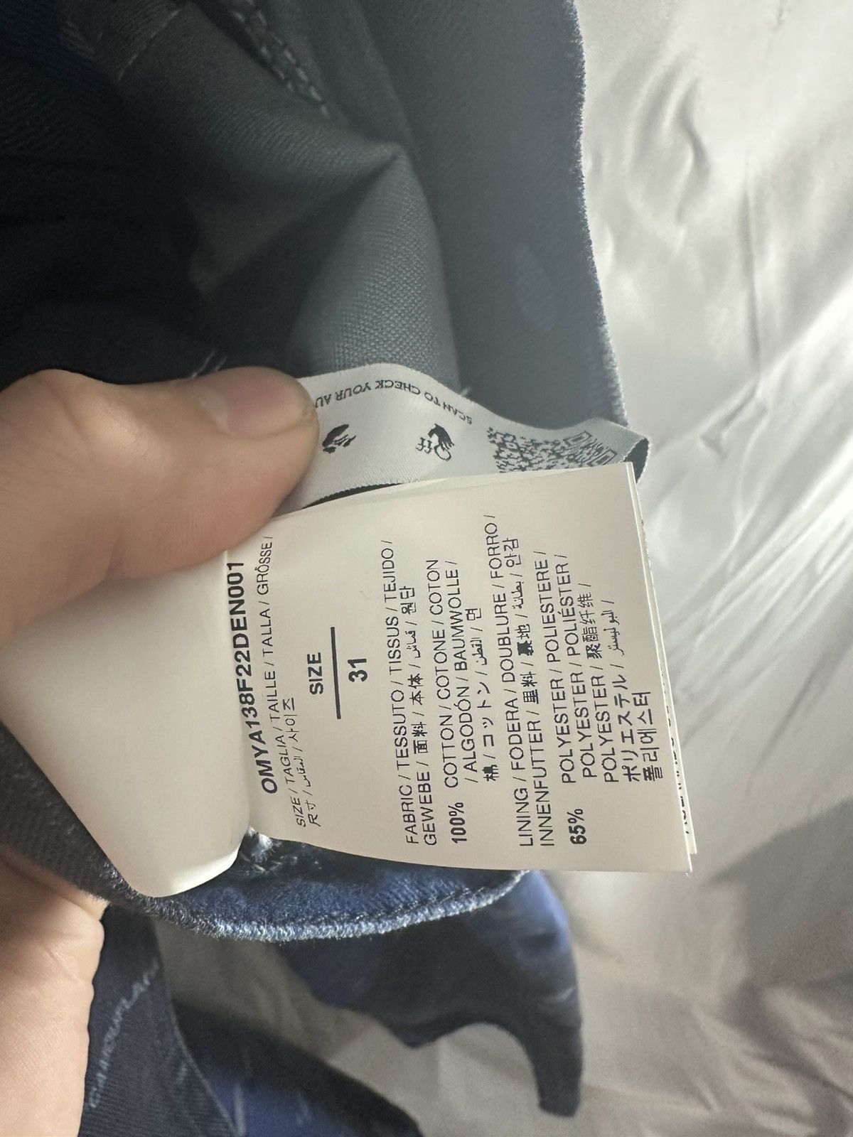 Off-White OFF WHITE CAMO BLUE DENIM PANTS Size US 31 - 7 Thumbnail