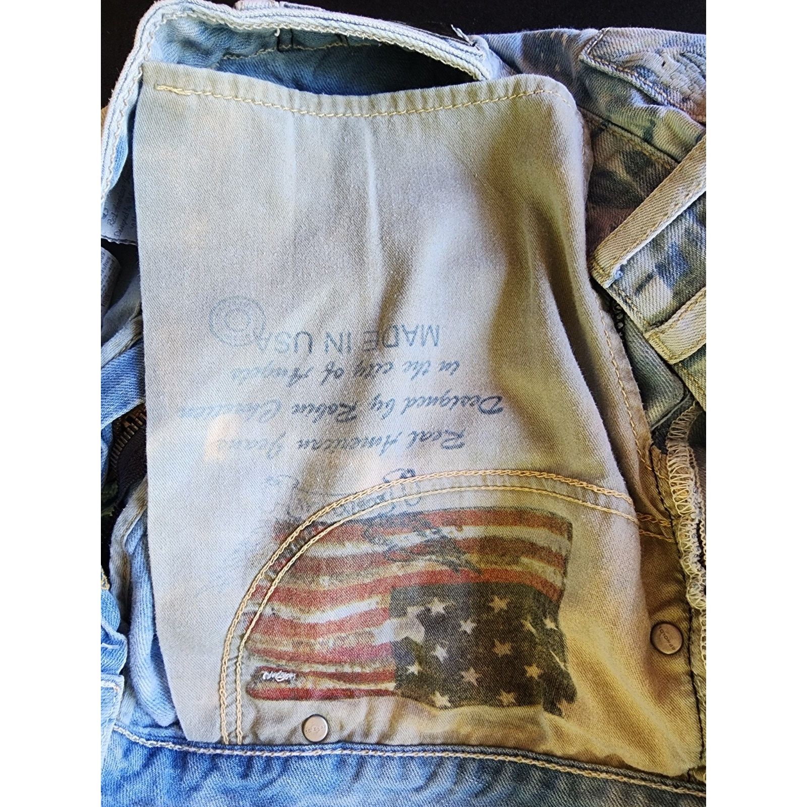 Robins Jeans Robin’s Jean Mens Destroyed Rhinestones Studded Shorts Size US 42 / EU 58 - 9 Thumbnail