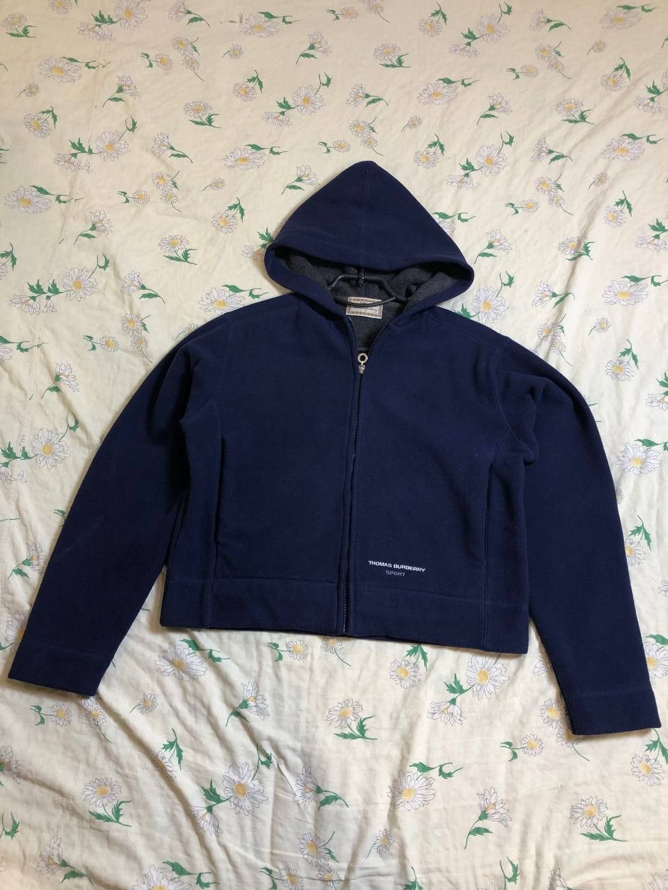 Burberry Thomas Burberry Fleece Lined Hoodie Sweatshirt Full Zip Size S / US 4 / IT 40 - 1 Thumbnail