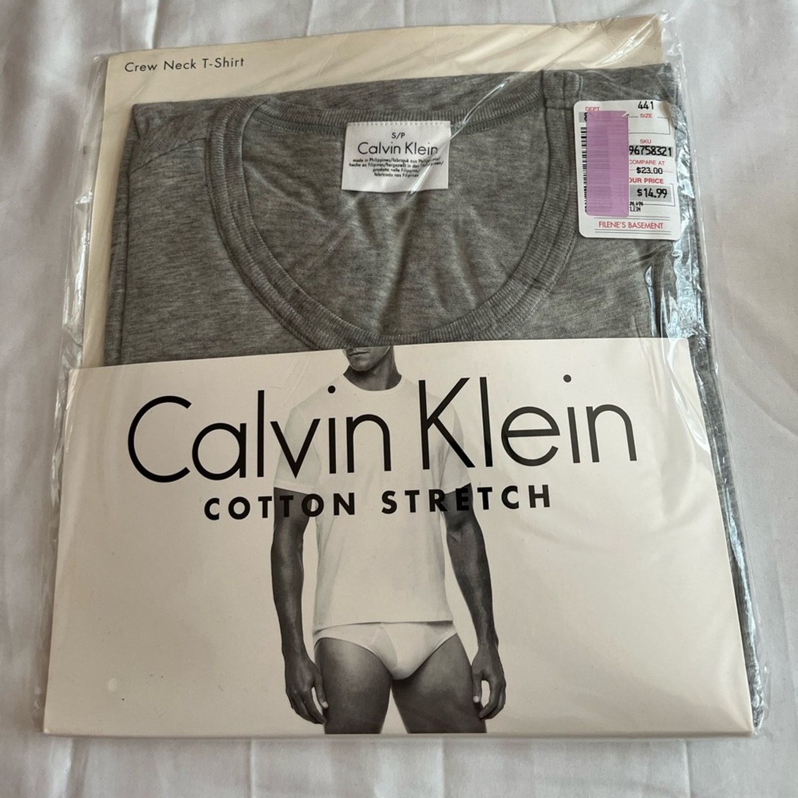 Calvin Klein Calvin Klein Shirt 1pc Stretch Gray Crew Neck Size S NWT Size US S / EU 44-46 / 1 - 1 Thumbnail