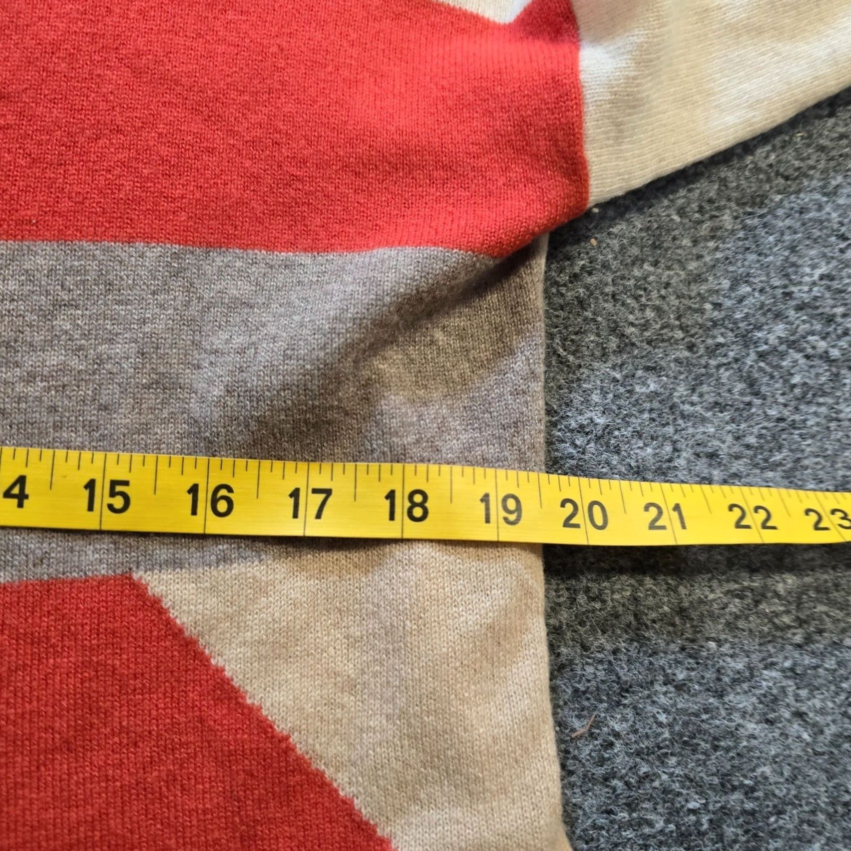 Joie Joie Sweater Womens Size XS Beige Orange Cashmere Long Sleeve Casual Pullover Knit Round Neck Womens Vintage No Size XS / US 0-2 / IT 36-38 - 7 Thumbnail