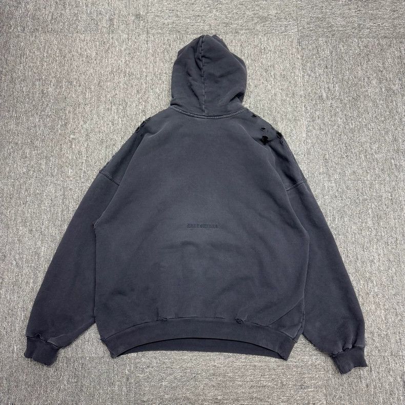 Balenciaga Balenciaga Washed and Used Statue of Liberty Hoodie-2506 Size US S / EU 44-46 / 1 - 4 Thumbnail