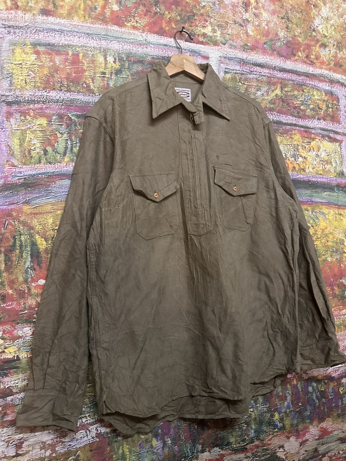 Carhartt Regged Outdoor Wear Carhartt Detroit Half zip Size US L / EU 52-54 / 3 - 5 Thumbnail