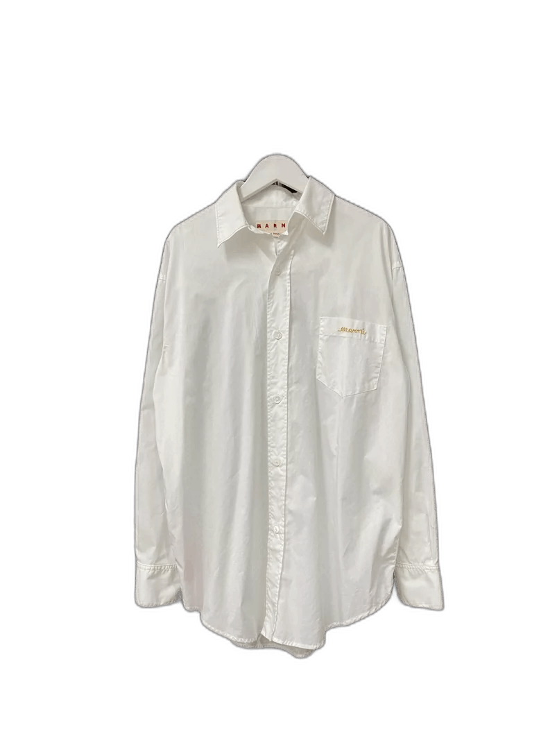 Marni Marni Long Sleeve White Shirt Size US S / EU 44-46 / 1 - 1 Thumbnail
