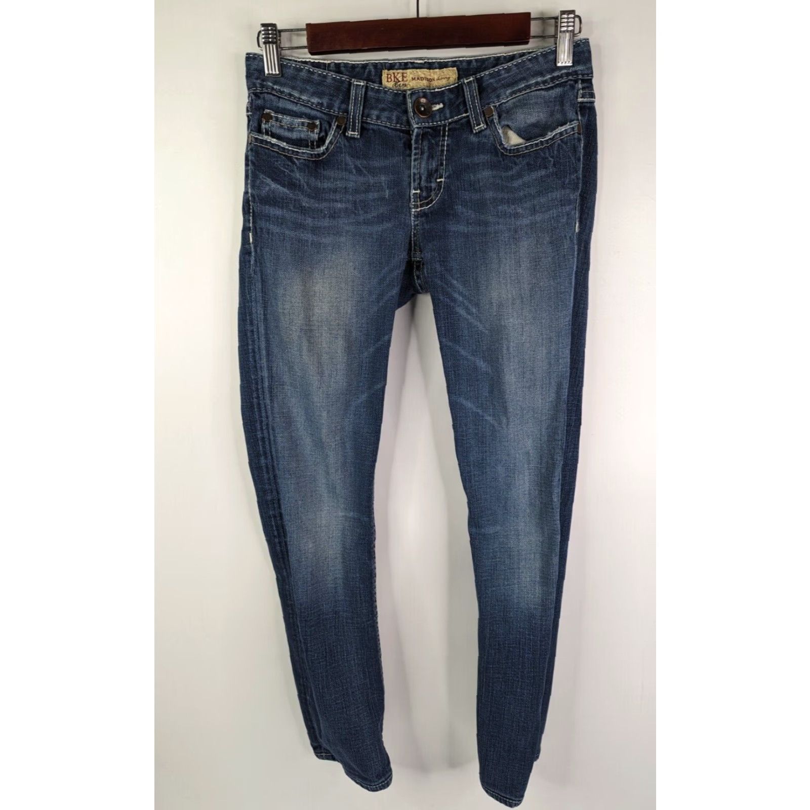 BKE BKE Madison Skinny Stretch Denim Jeans 26 Regular Blue Women Slim Fit BK14121L Size 26" / US 2 / IT 38 - 2 Thumbnail