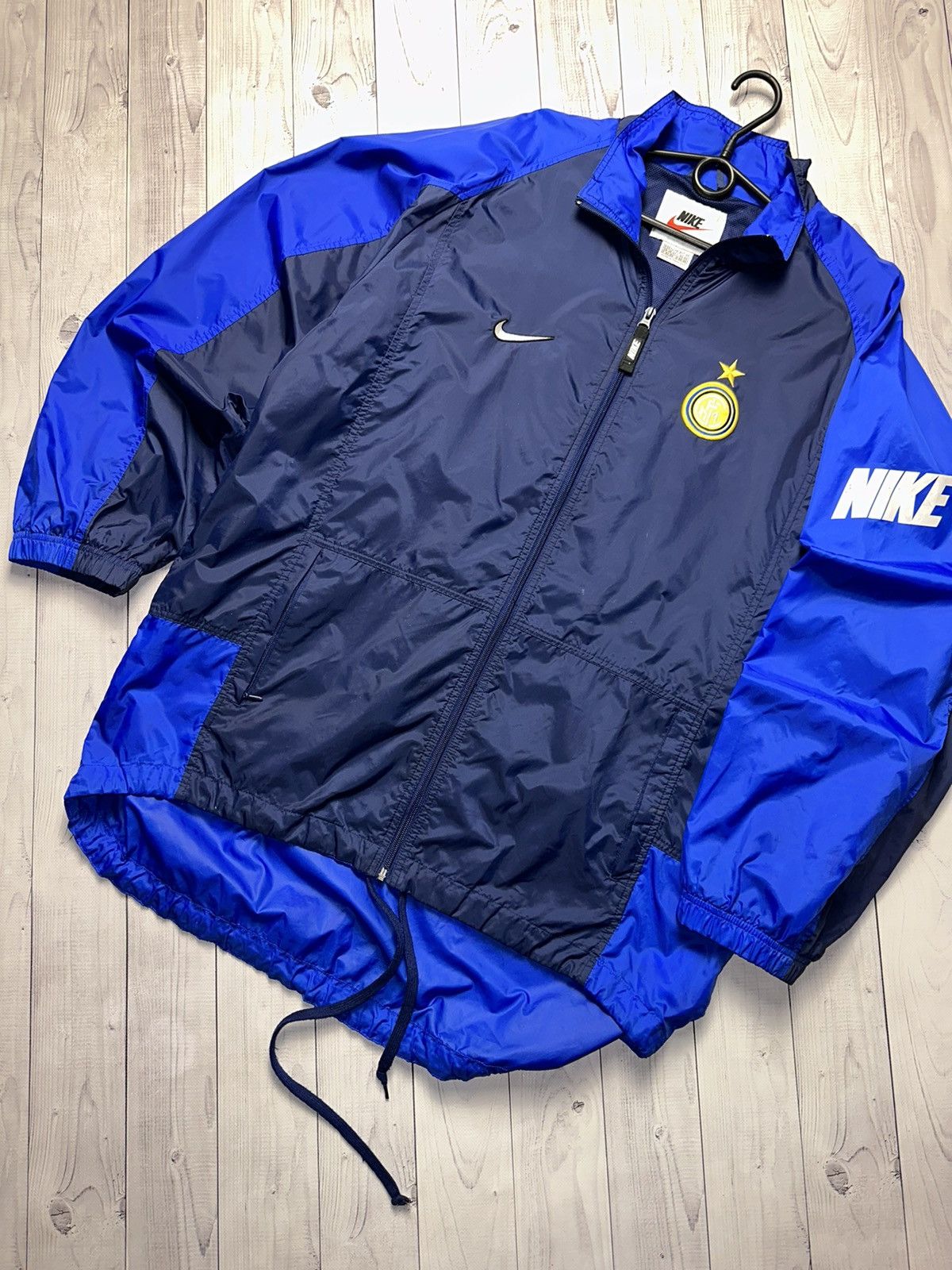 Nike × Vintage Vintage Nike Inter Milan soccer jacket logo swoosh size XL Size US XL / EU 56 / 4 - 3 Thumbnail
