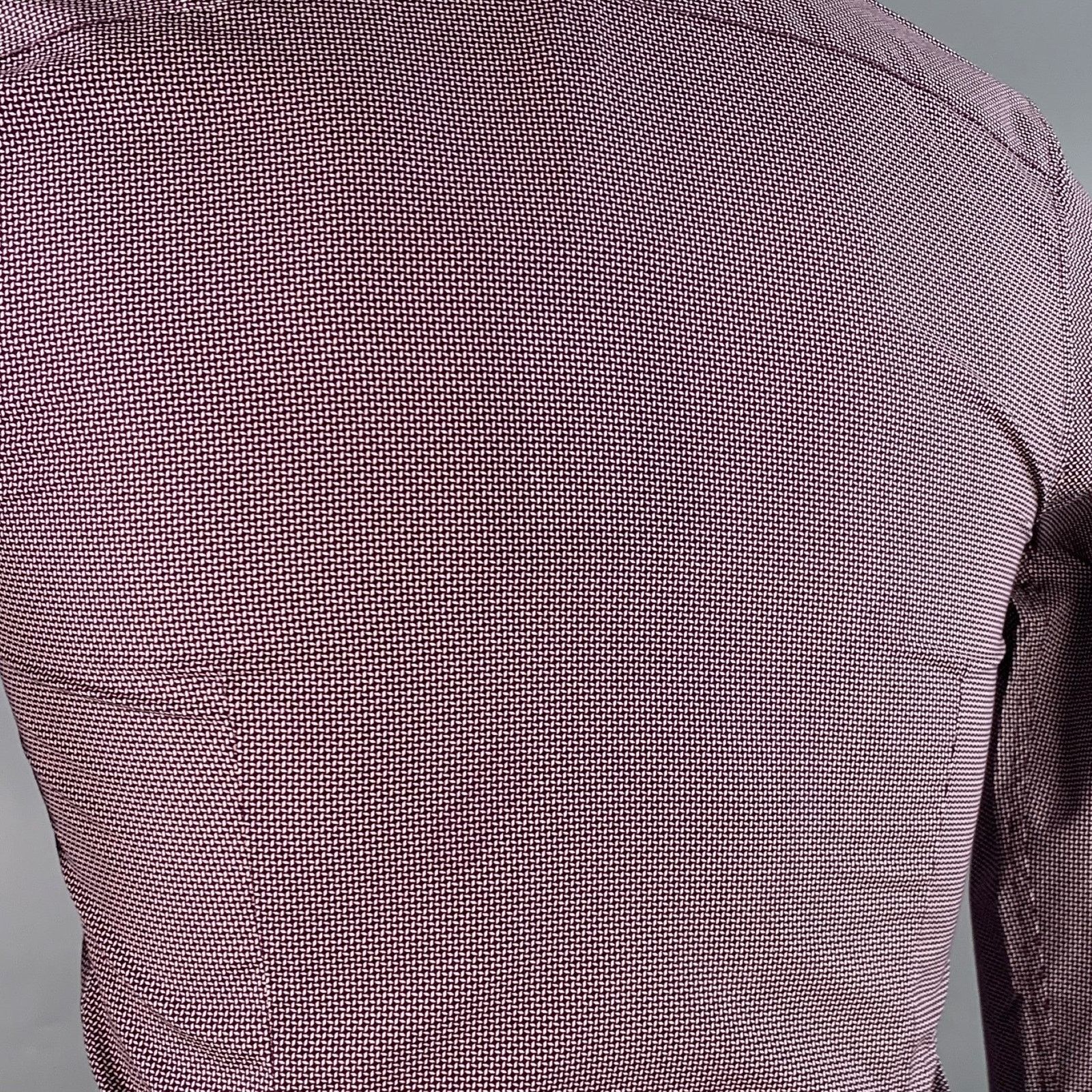 Ted Baker Femme Purple White Geometric Cotton Spread Collar Shirt Size US XS / EU 42 / 0 - 5 Thumbnail