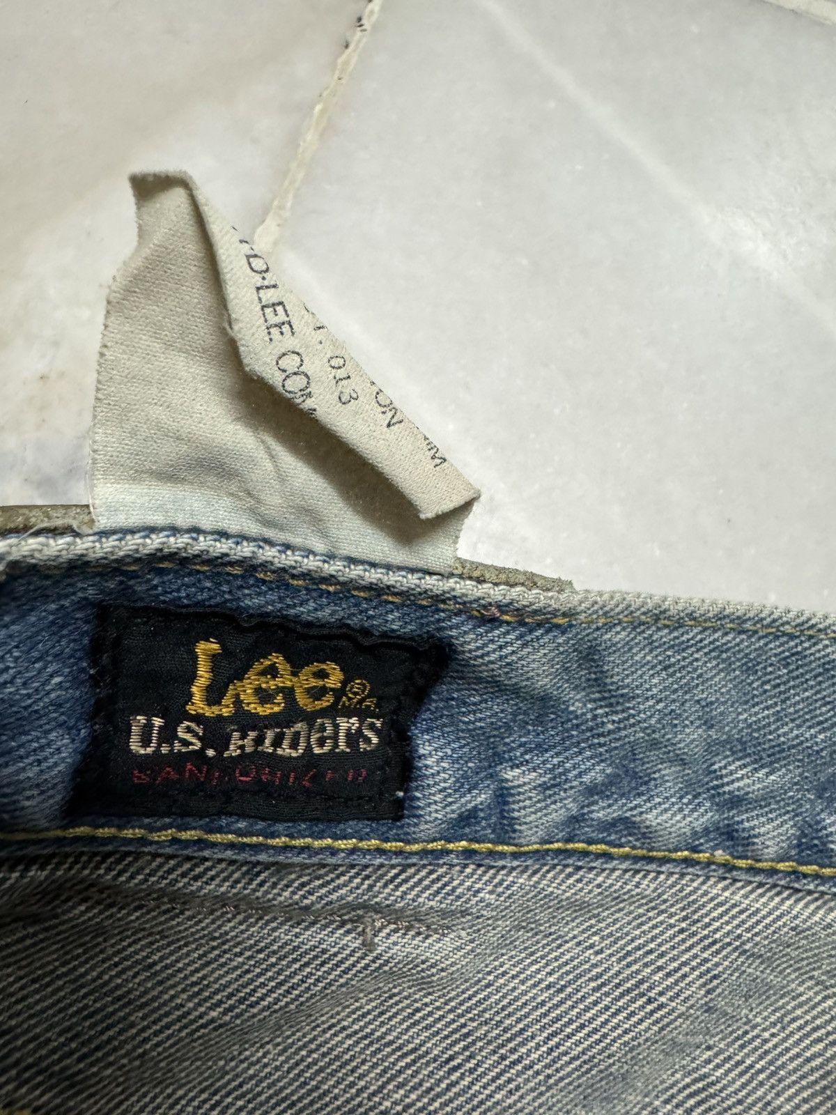 Lee 💥BAGGY💥90's LEE MUD WASHED HEAVYWEIGHT DENIM INSANE STYLE Size US 28 / EU 44 - 11 Thumbnail