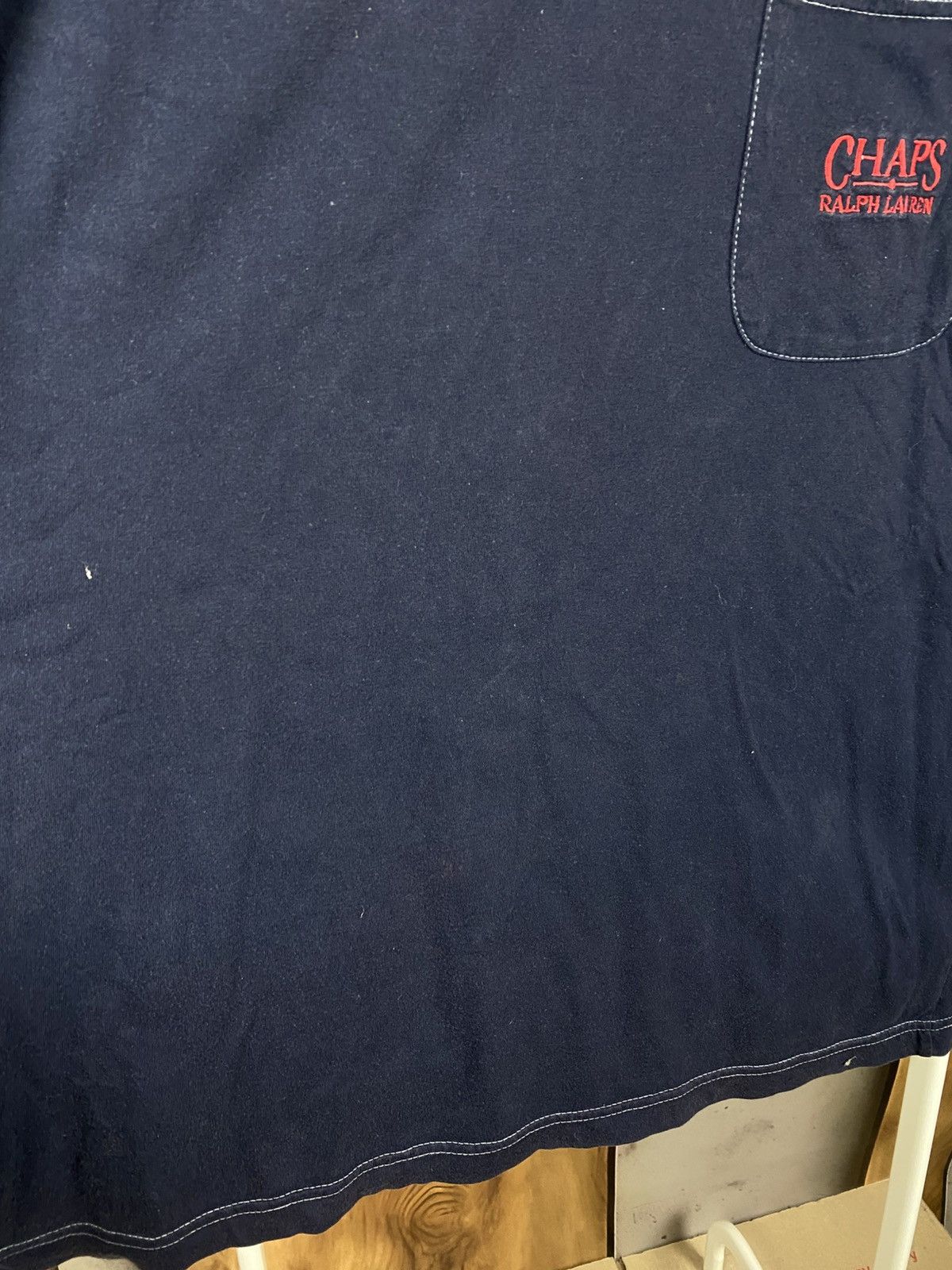 Chaps Ralph Lauren 🎠Vintage 90s T-Shirt Chaps Ralph Lauren Mini Logo Tee🎠 Size US L / EU 52-54 / 3 - 6 Thumbnail