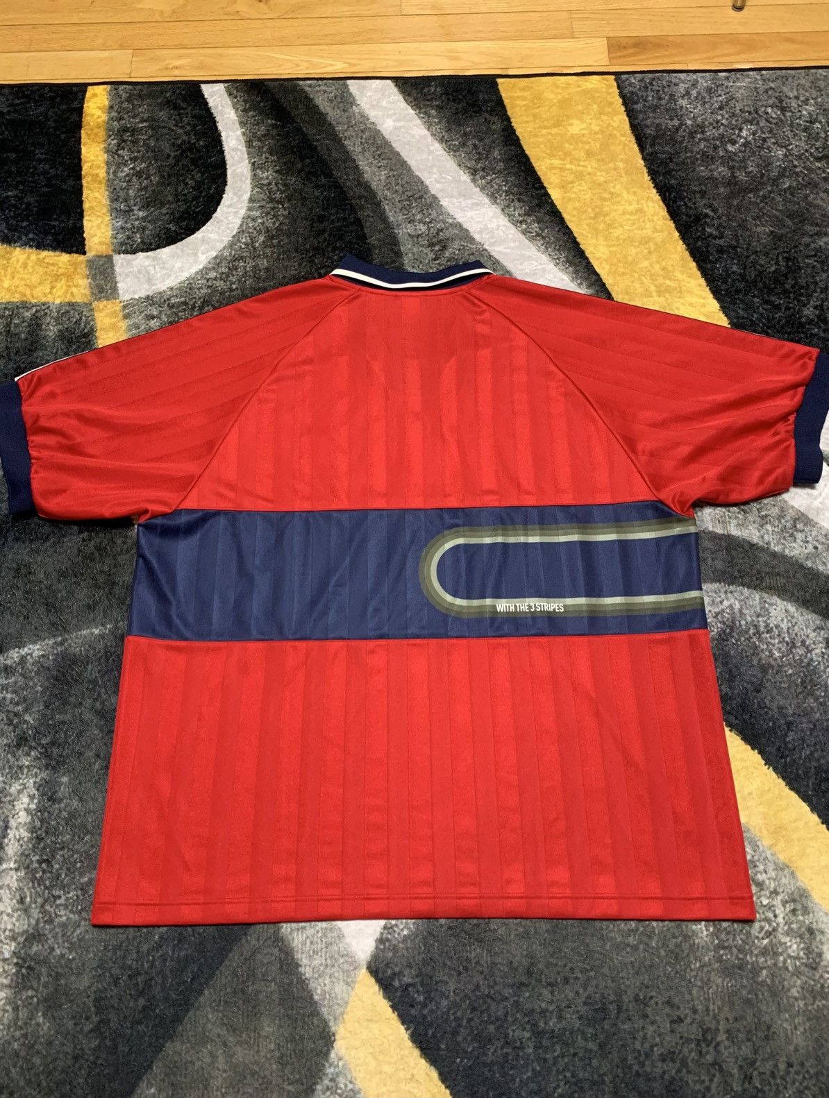 Adidas Adidas Vintage Soccer Jersey Polo Size ONE SIZE - 3 Thumbnail