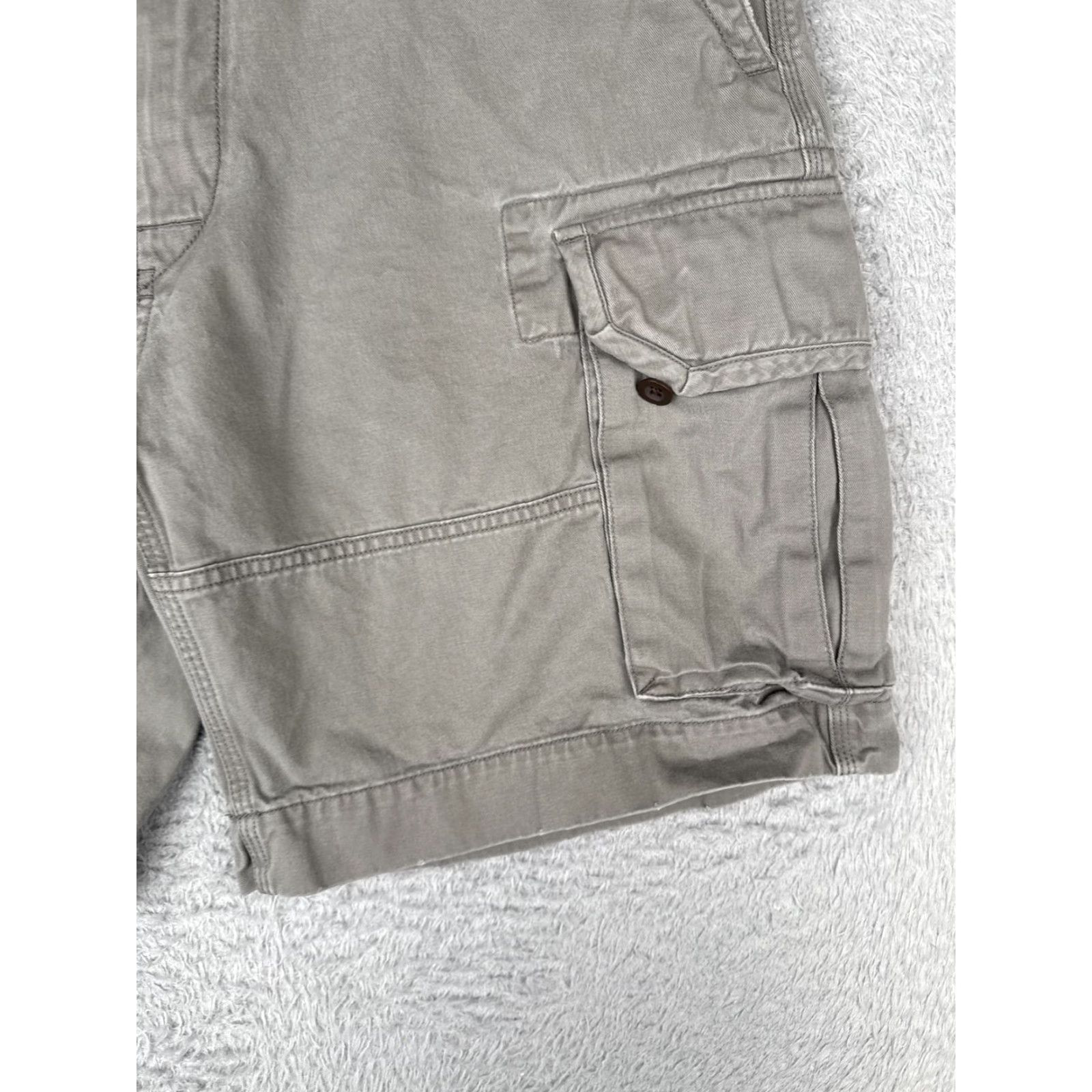 Polo Ralph Lauren Polo Ralph Lauren Cargo Shorts Mens 36 Gray Casual Utility Pockets 36x10 Summer Cotton Canvas Size US M / EU 48-50 / 2 - 2 Thumbnail