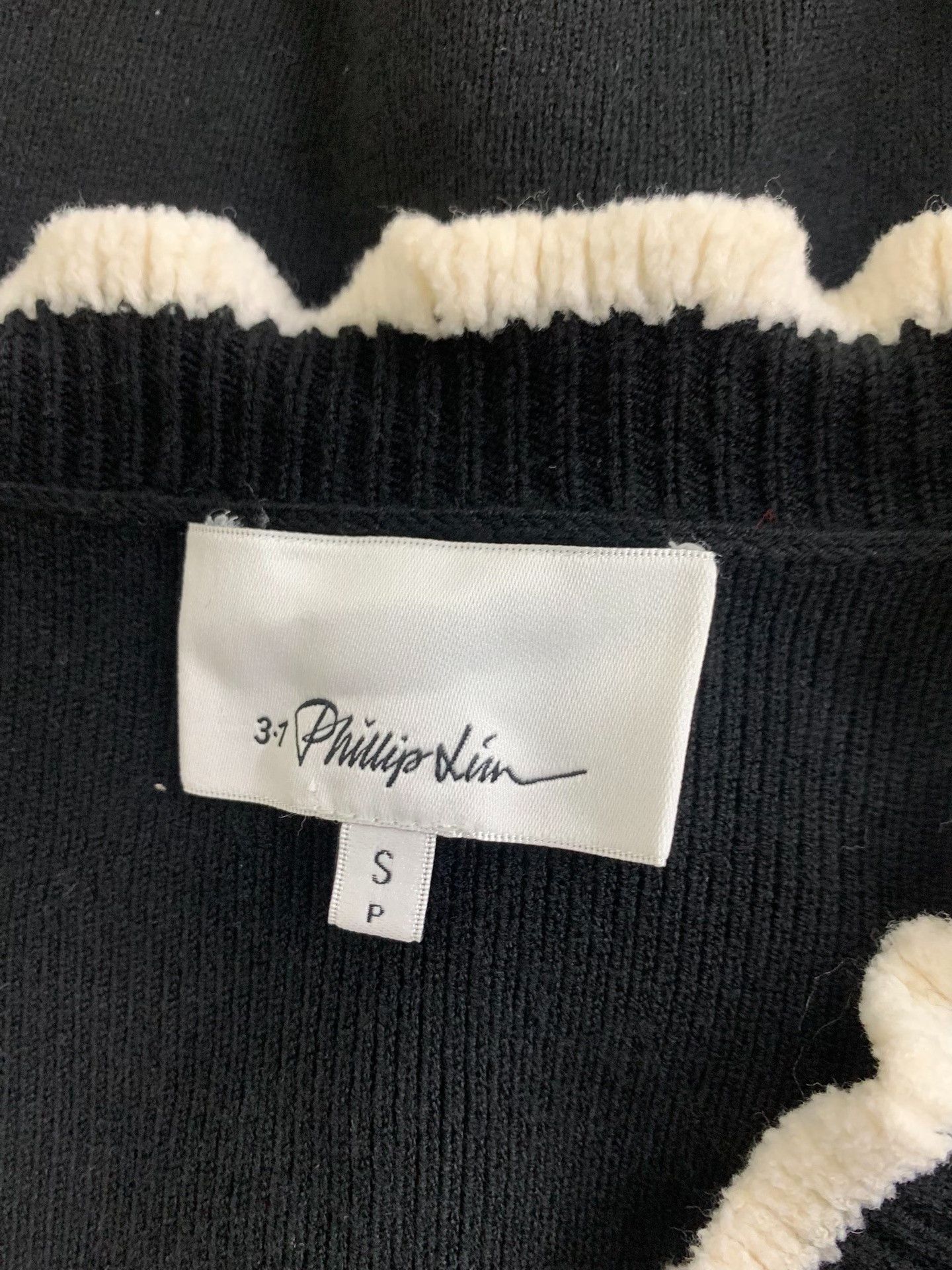 3.1phillip Lim Black White Knit Cardigan, Women's (Size S) — image 4 of 6