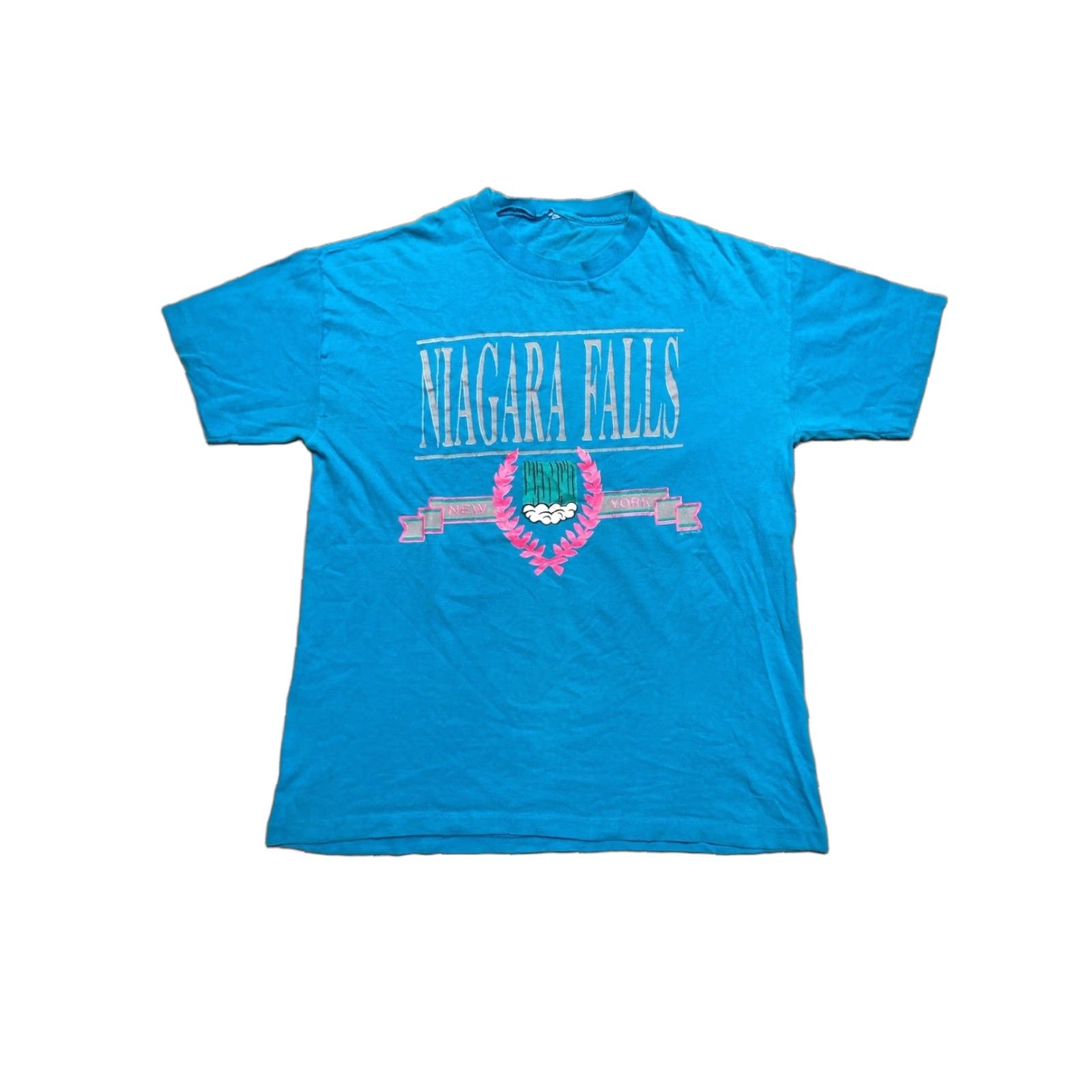 Vintage VINTAGE 90s Niagara Falls t shirt New York waterfall tourist XL blue Men Shirt Size US XL / EU 56 / 4 - 1 Thumbnail