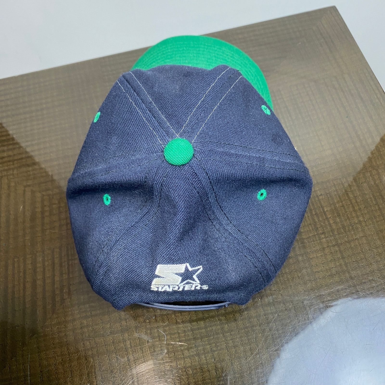 Starter × Vintage VTG 90s Starter Notre Dame Fighting Irish Wool Snapback Hat Size ONE SIZE - 9 Thumbnail