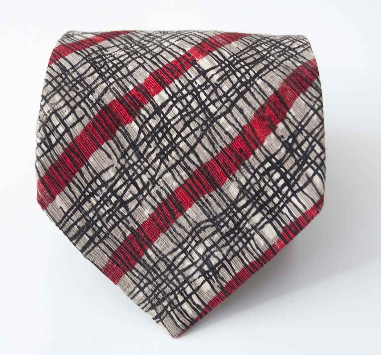 Vintage Prochownick Tie Abstract 100% Silk Made in Italy Size ONE SIZE - 1 Thumbnail